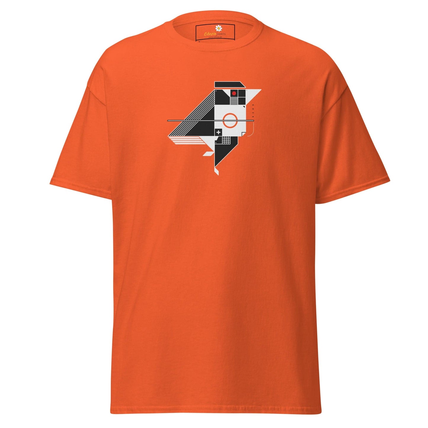 Unisex classic tee - ABSTRACT BIRD - REGULAR - Orange / S