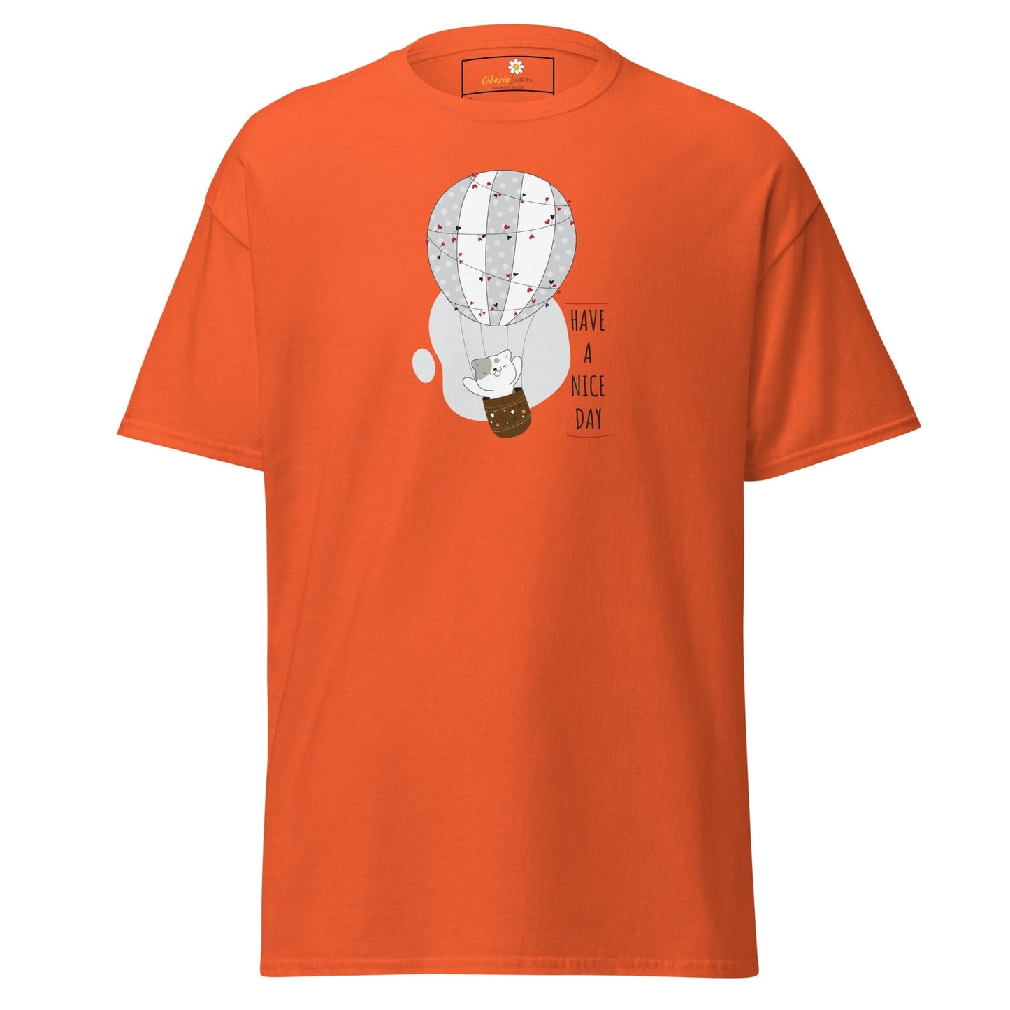 Unisex classic tee - ANIMALS CAT LUFTBALLON - REGULAR - Orange / S