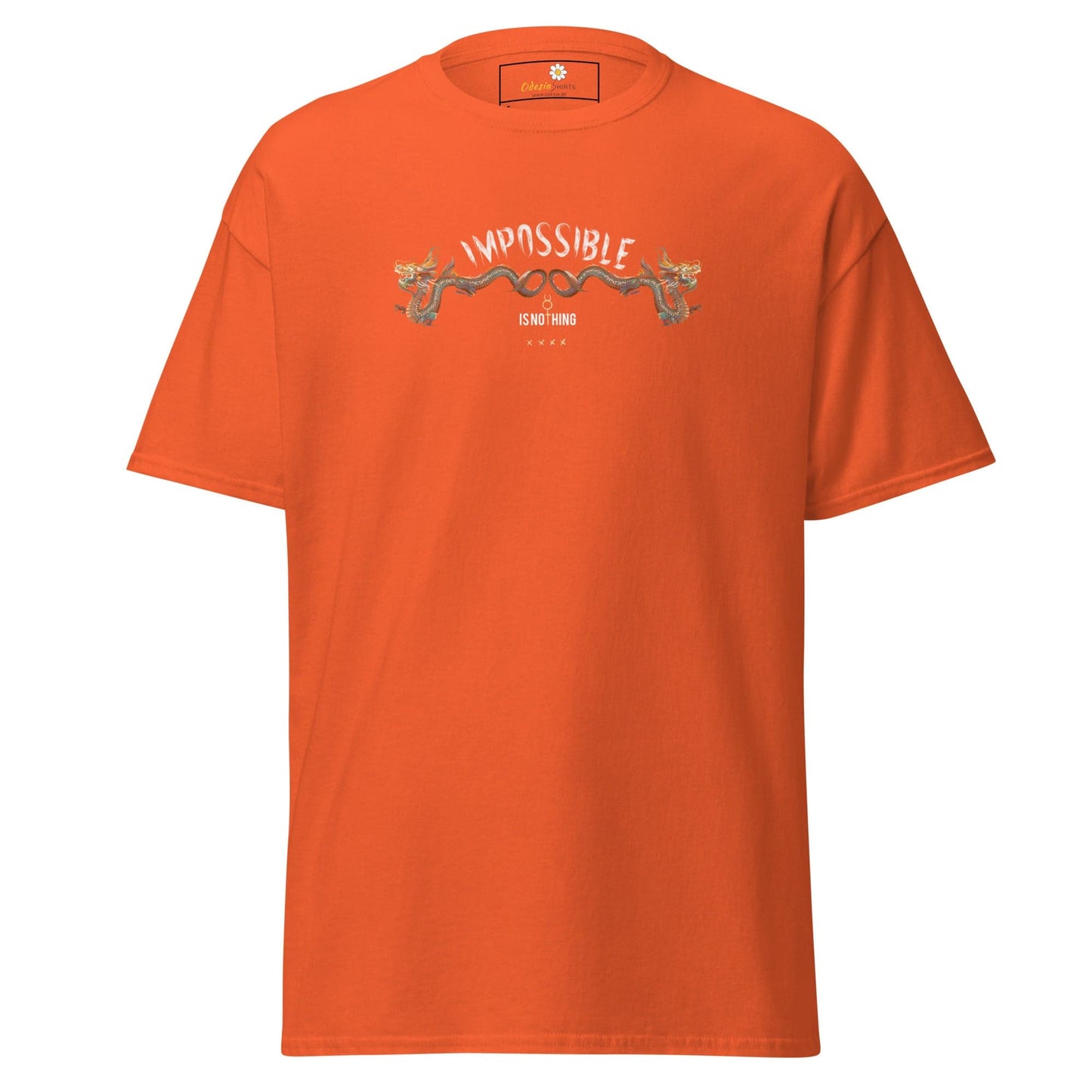 Unisex classic t-shirt - MYSTIC IMPOSSIBLE IS NOTHING - REGULAR - Orange / S