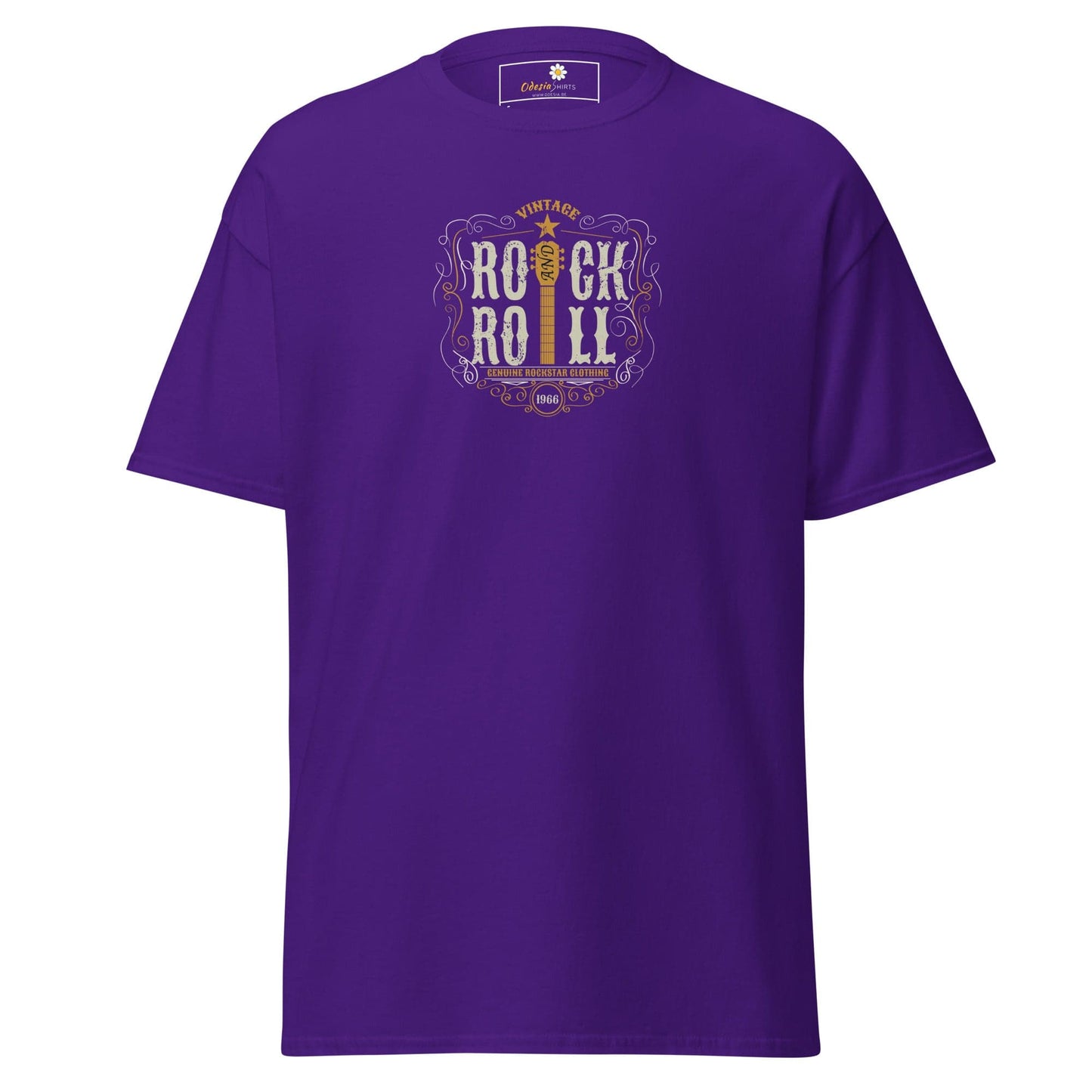 Unisex classic tee - MUSIC ROCK N ROLL - REGULAR - Purple / S