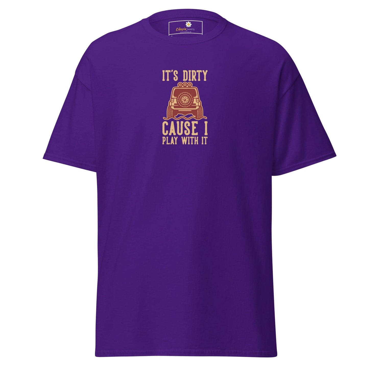 Unisex classic tee - MISC DIRTY CAUSE I PLAY - REGULAR - Purple / S