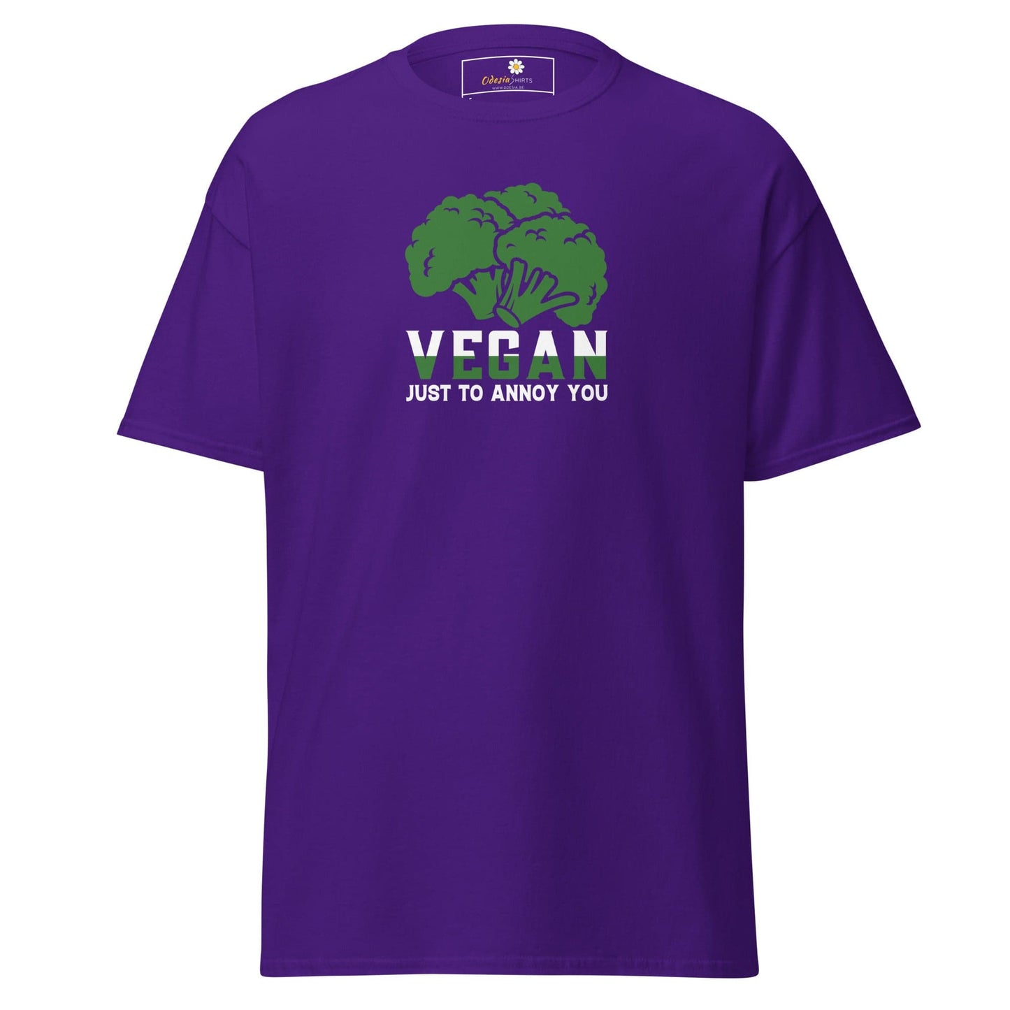 Unisex classic tee - GREEN VEGAN TO ANNOY YOU - REGULAR - Purple / S
