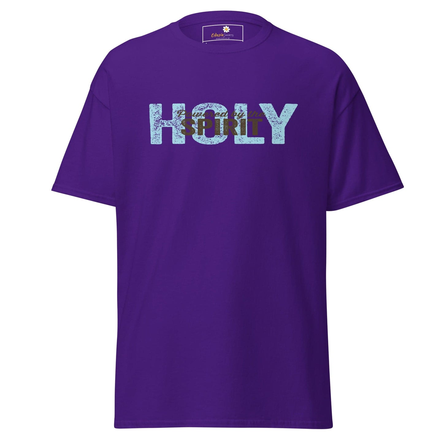 Unisex classic tee - SPIRITUAL POWERED HOLY SPIRIT - REGULAR - Purple / S