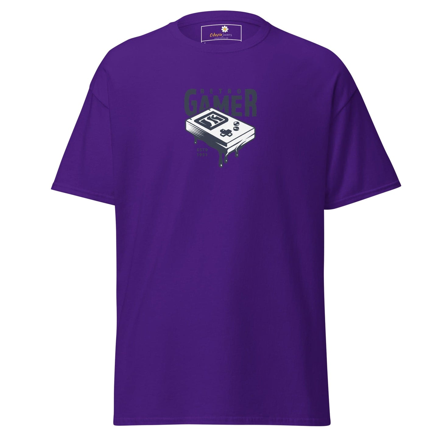 Unisex classic tee - IT RETRO GAMER - REGULAR - Purple / S