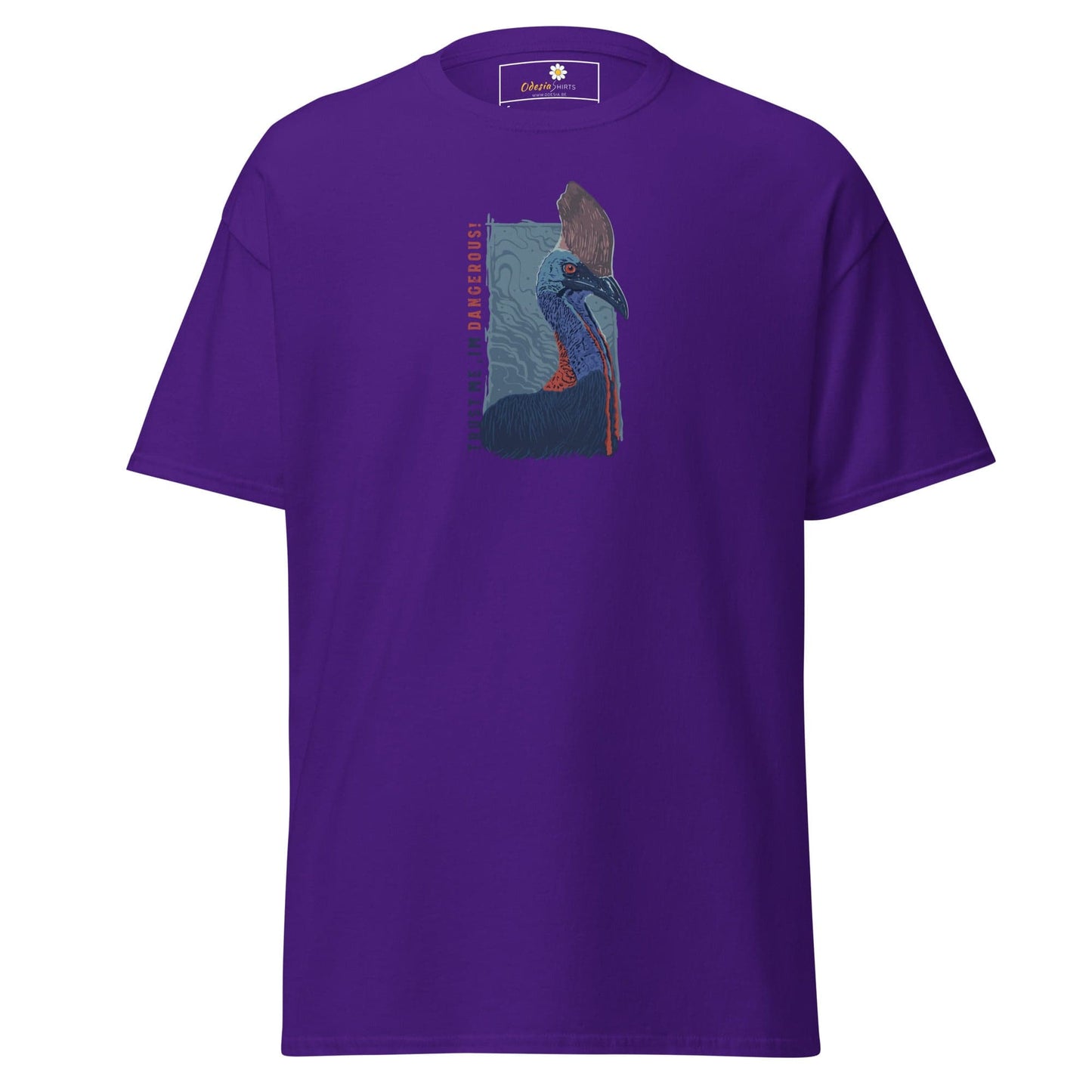Unisex classic t-shirt - WILD LIFE DANGEROUS - REGULAR - Purple / S