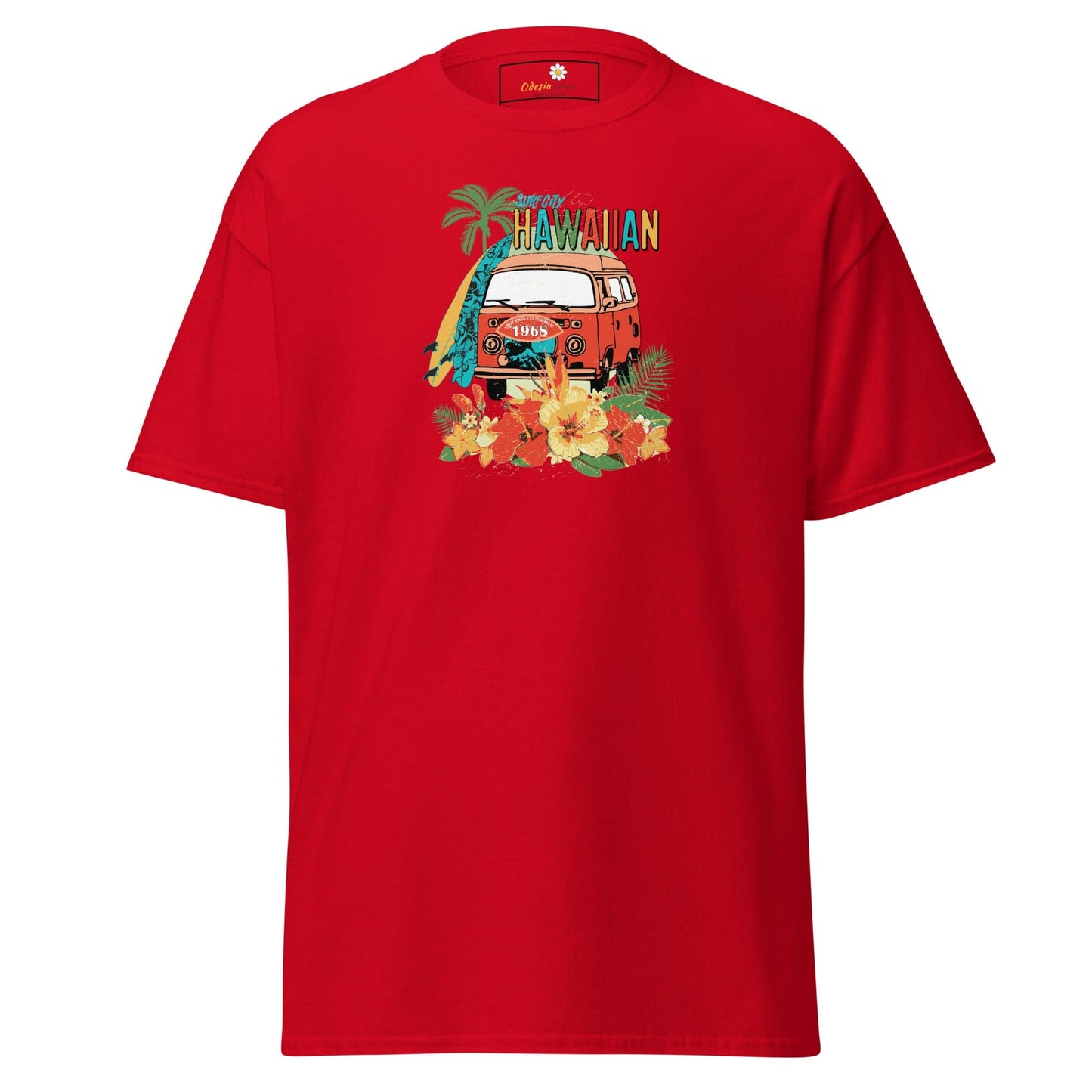 Unisex classic tee - SUMMER HAWAIAN VAN - REGULAR - Red / S