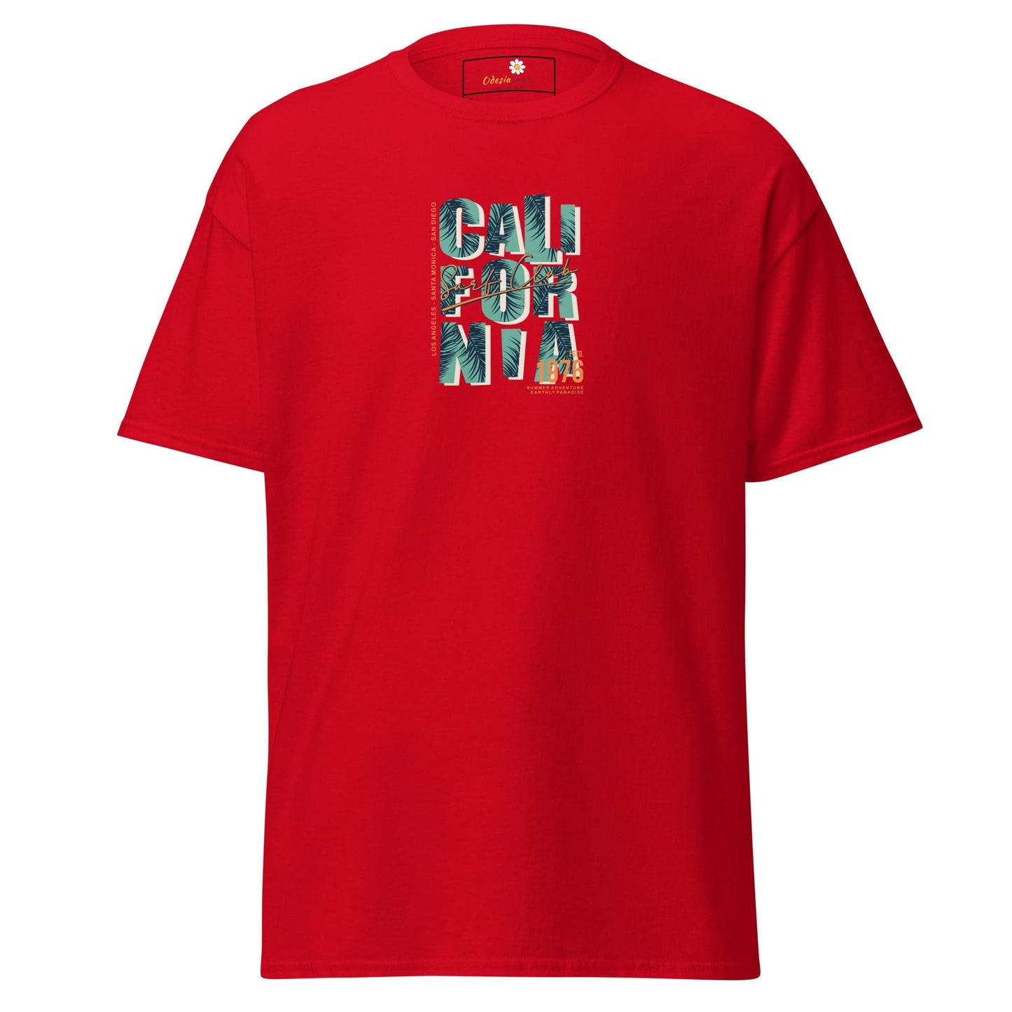 Unisex classic tee - TEXT CALIFORNIA - REGULAR - Red / S