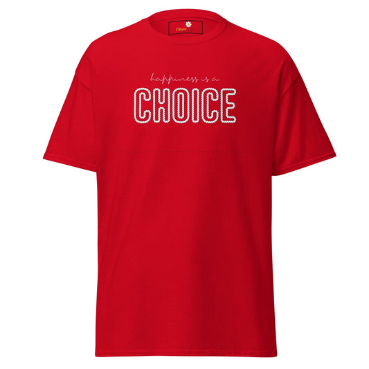 Unisex classic t-shirt - TEST POSITIVE HAPINESS CHOICE - REGULAR - Red / S