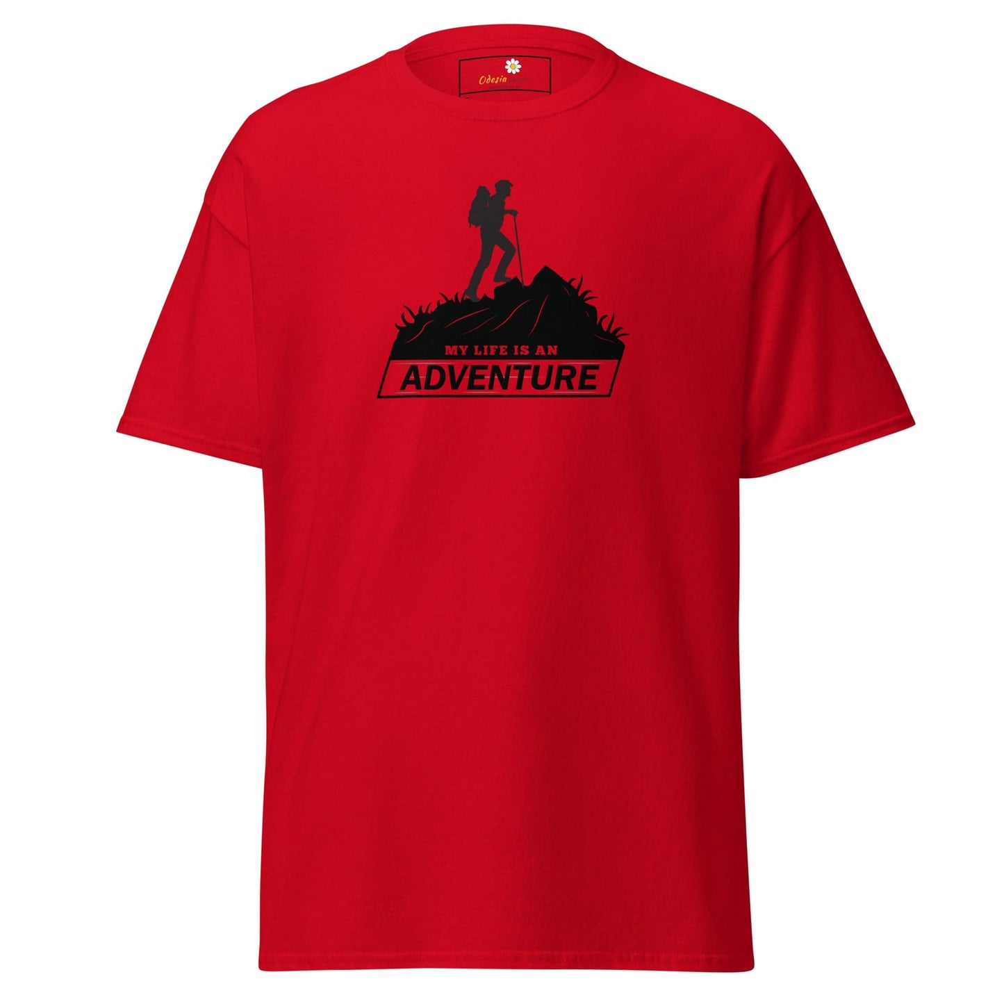 Unisex classic t-shirt - ADVENTURE MOUNTAIN - REGULAR - Red / S