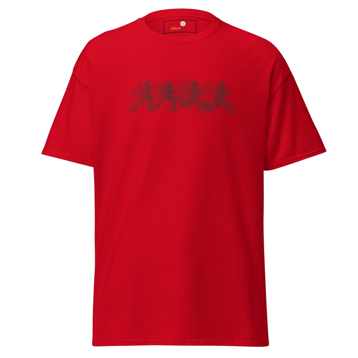 Unisex classic t-shirt - FANTASY DOTS MEN RUNNING - REGULAR - Red / S