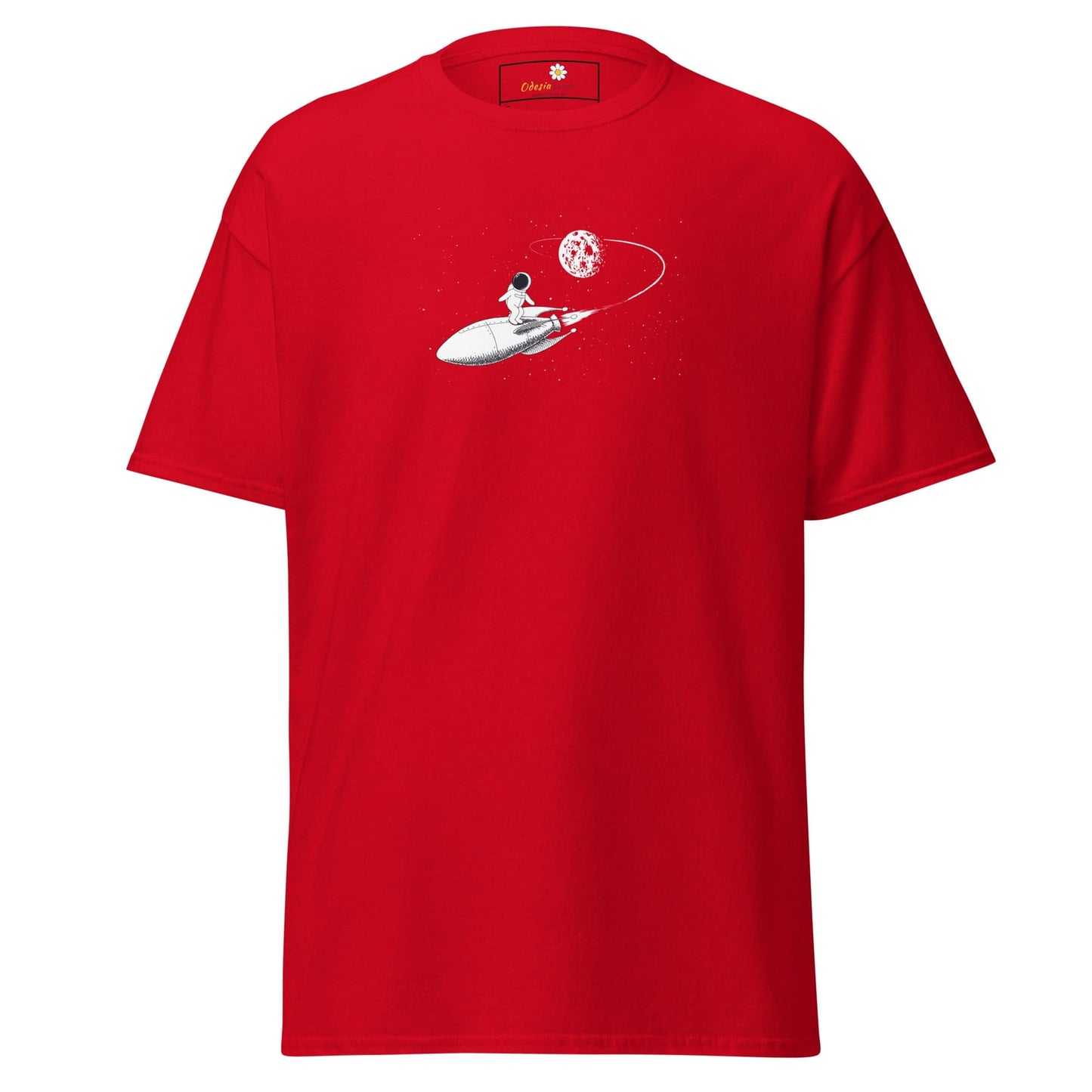 Unisex classic tee - ASTRONAUT ROCKET - REGULAR - Red / S