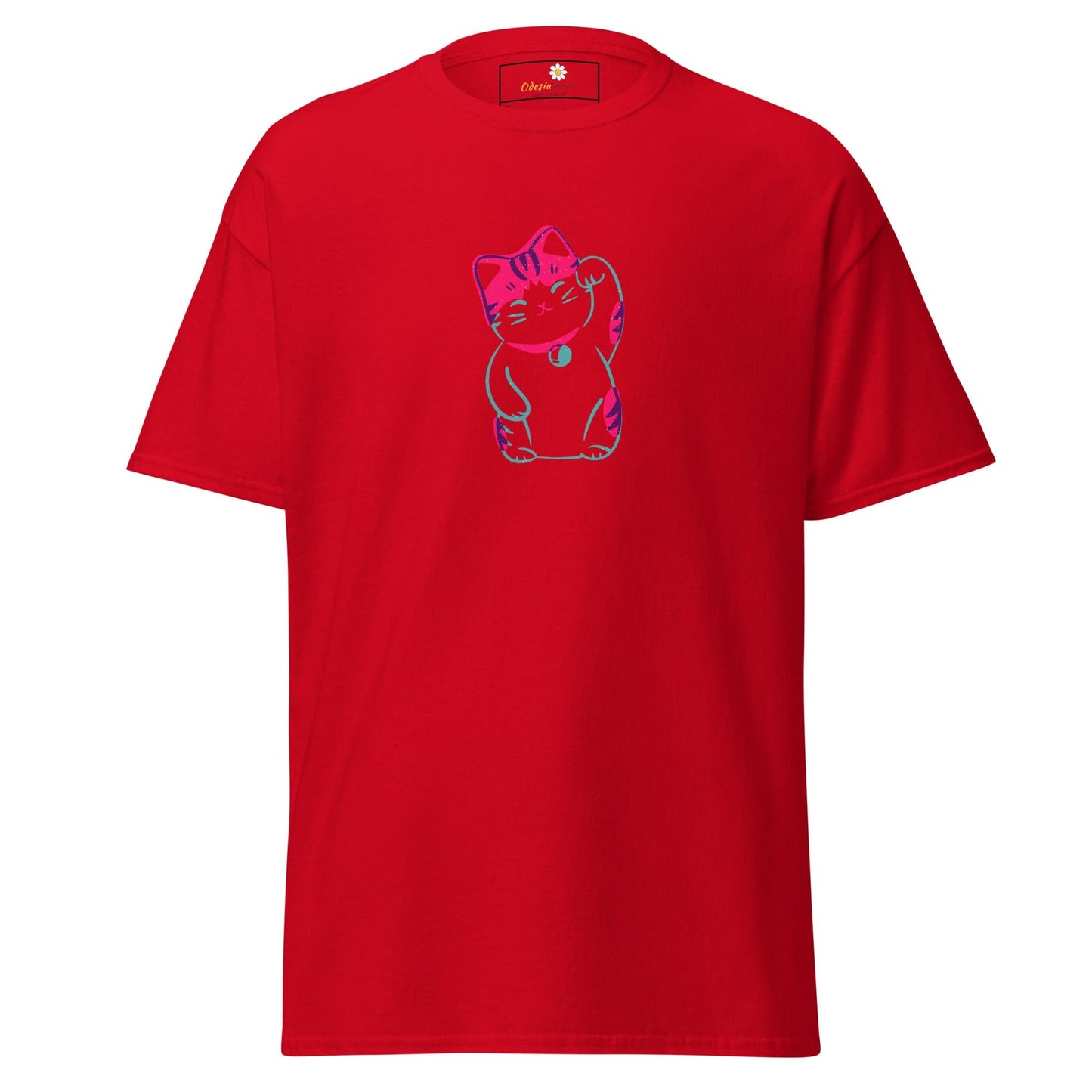 Unisex classic tee - ANIMALS SPIRITUAL LUCKY CAT 2 - REGULAR - Red / S