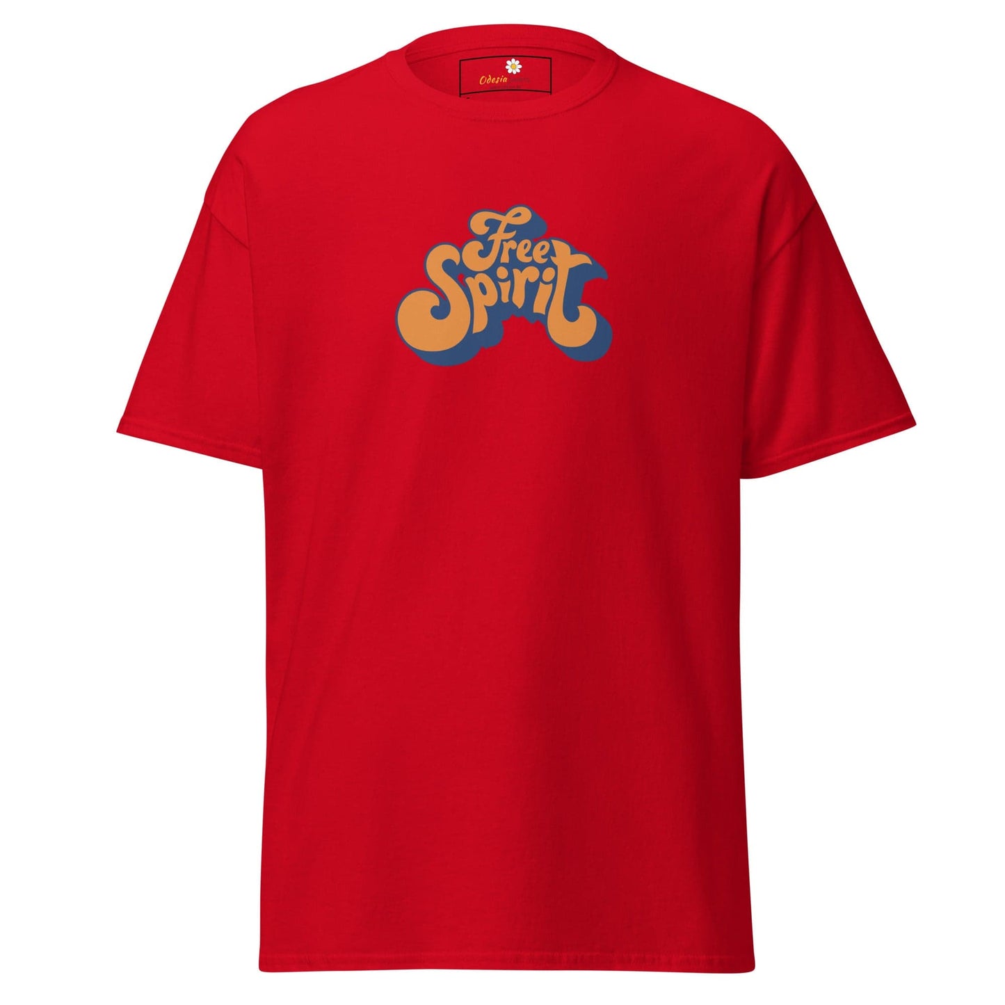 Unisex classic tee - TEXT MISC FREE SPIRIT - REGULAR - Red / S