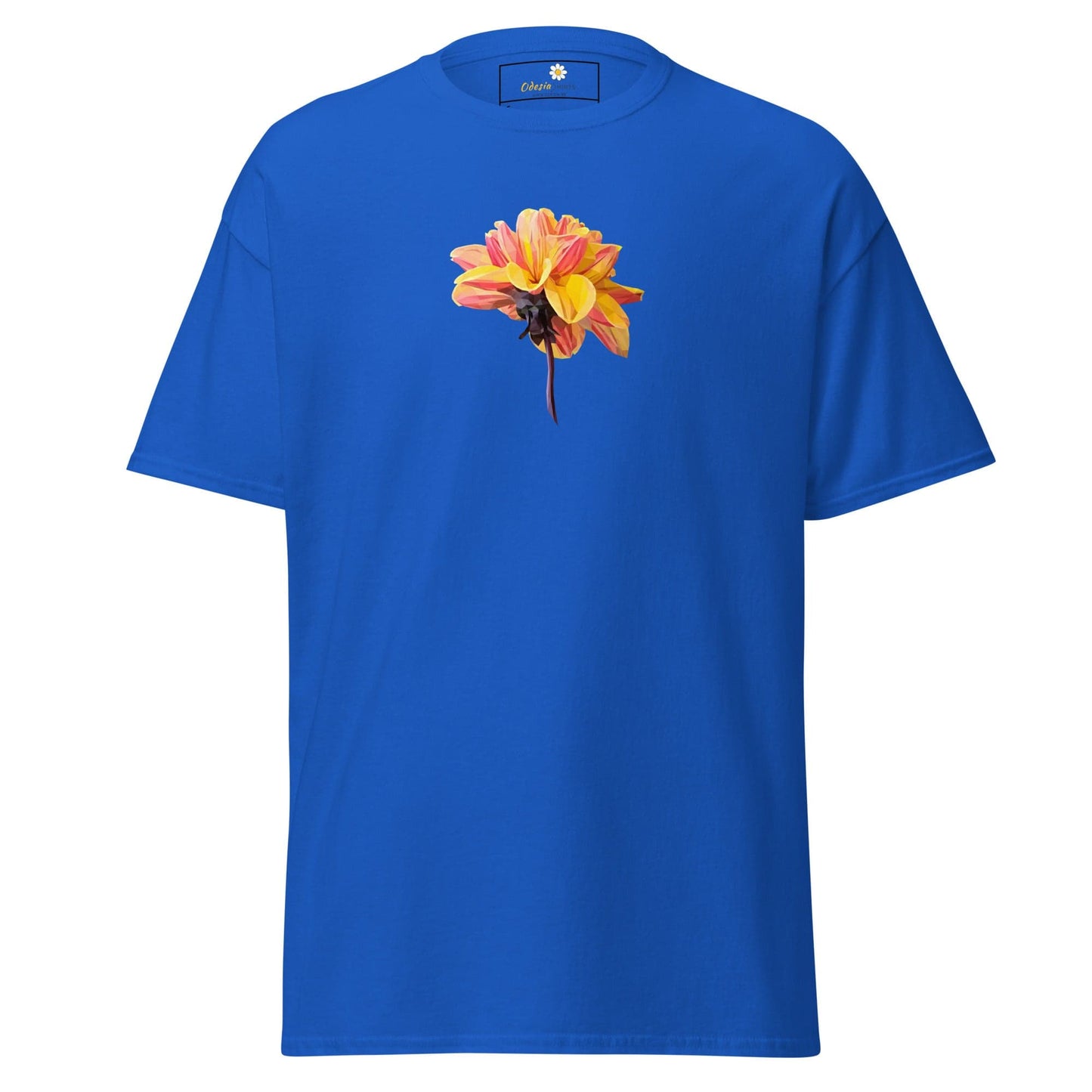 Unisex classic t-shirt - NATURE RED YELLOW FLOWER - REGULAR - Royal / S