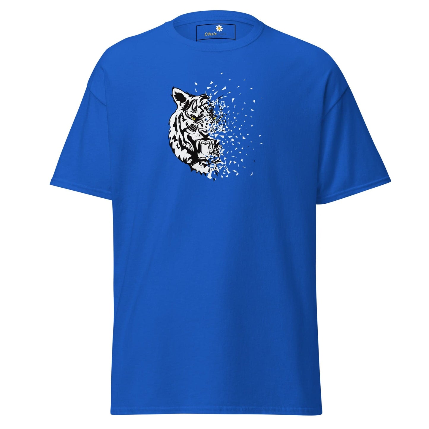 Unisex classic t-shirt - WILD LIFE TIGER DECOMPOS - REGULAR - Royal / S