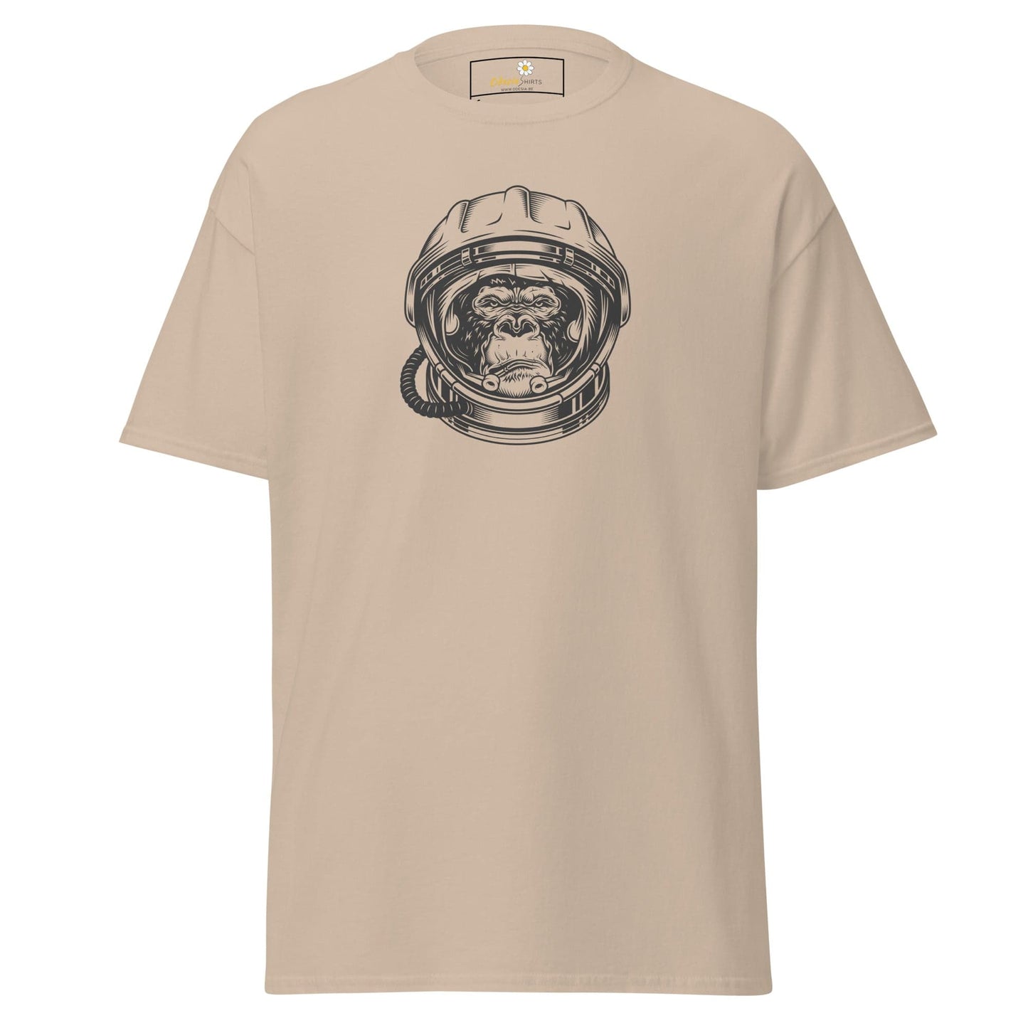 Unisex classic tee - WILD LIFE ASTRONAUT CHIMP - REGULAR - Sand / S