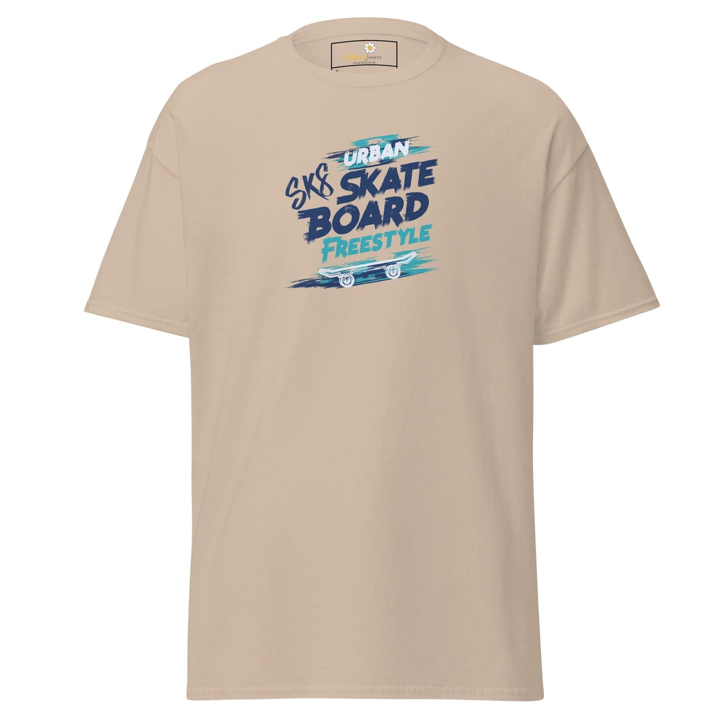 Unisex classic t-shirt - SPORT SKATEBOARD FREESTYLE - REGULAR - Sand / S