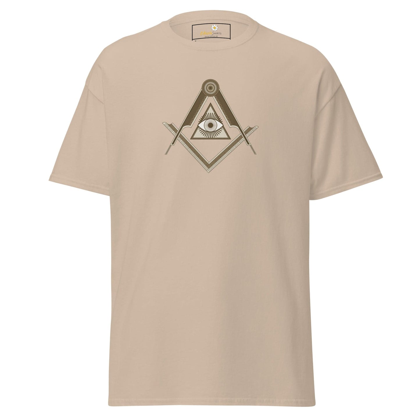 Unisex classic t-shirt - MYSTIC EYE TRIANGLE - REGULAR - Sand / S