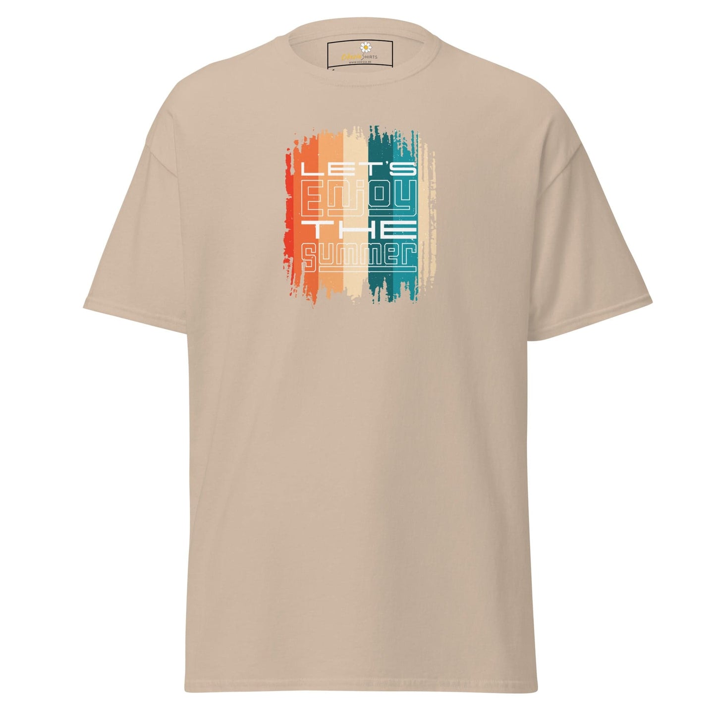 Unisex classic t-shirt - SUMMER LETS ENJOY - REGULAR - Sand / S