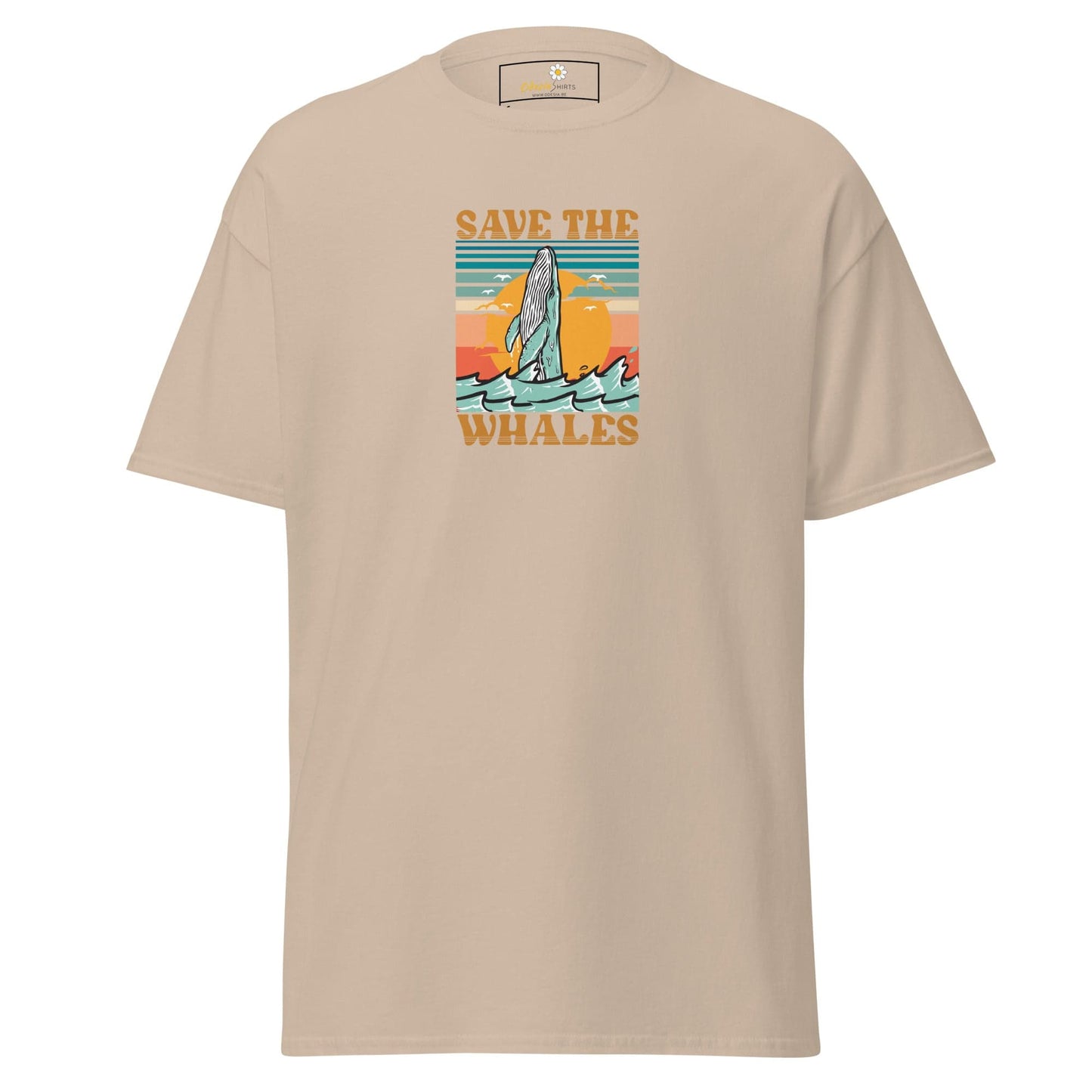 Unisex classic tee - WILD LIFE SAVE THE WHALES - REGULAR - Sand / S
