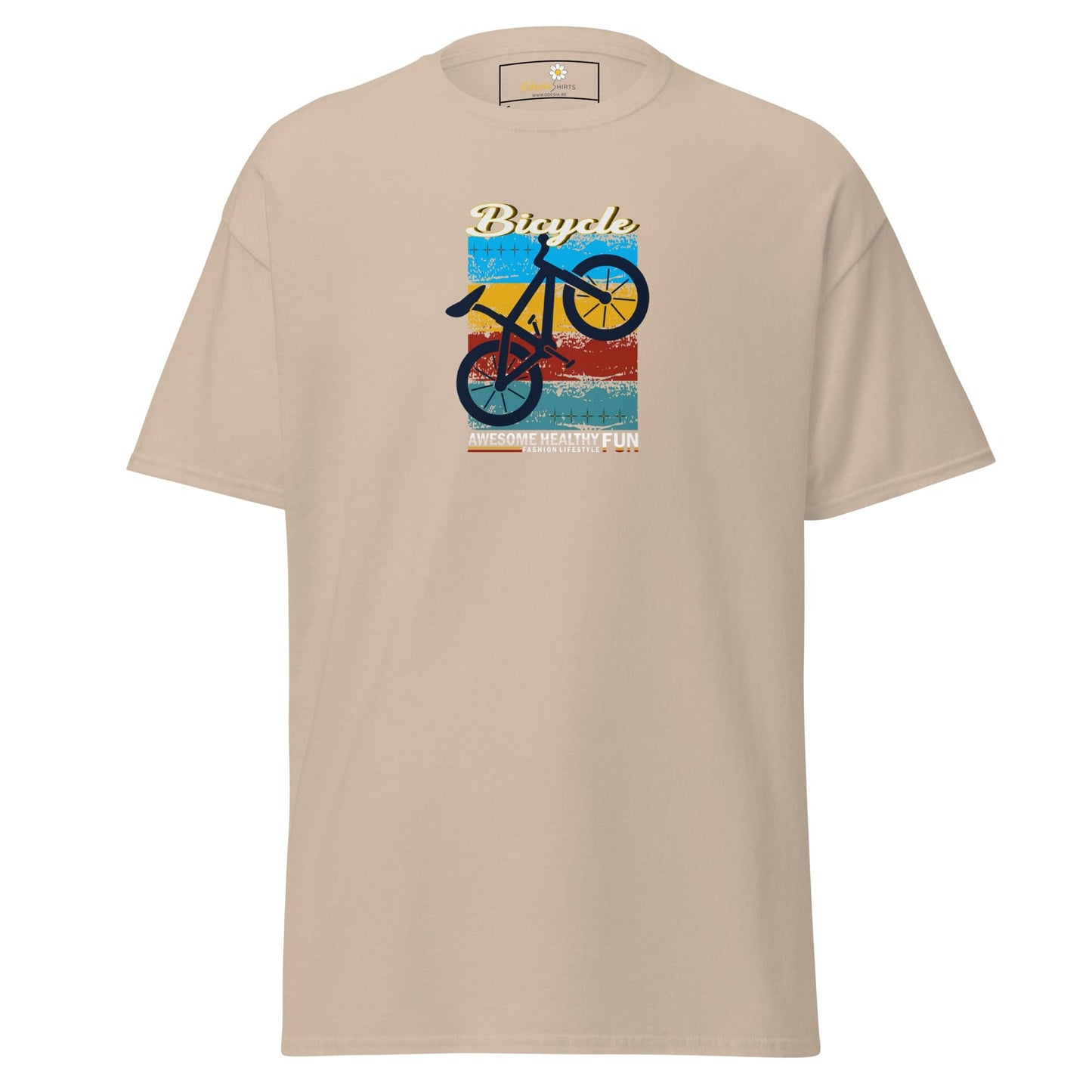Unisex classic tee - SPORT BICYCLE FUN - REGULAR - Sand / S