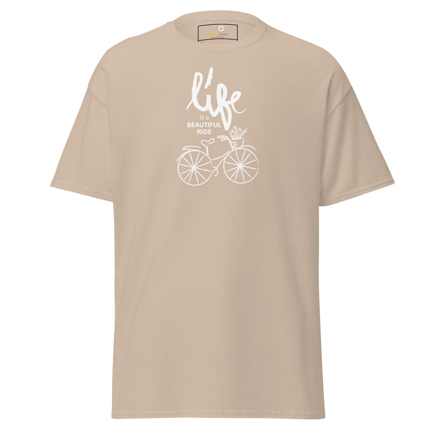 Unisex classic tee - SPORT POSITIVE LIFE BEAUTIFUL - REGULAR - Sand / S