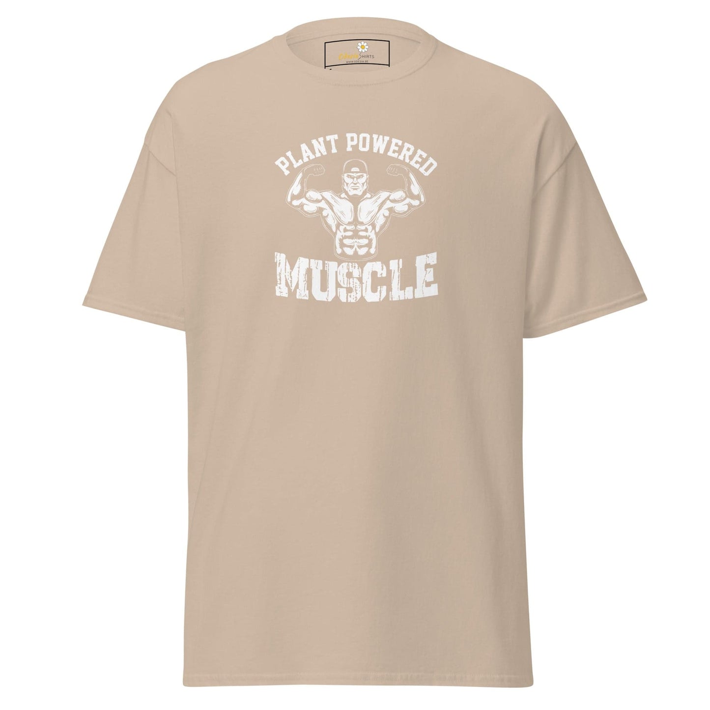 Unisex classic t-shirt - SPORT PLANT MUSCLES - REGULAR - Sand / S
