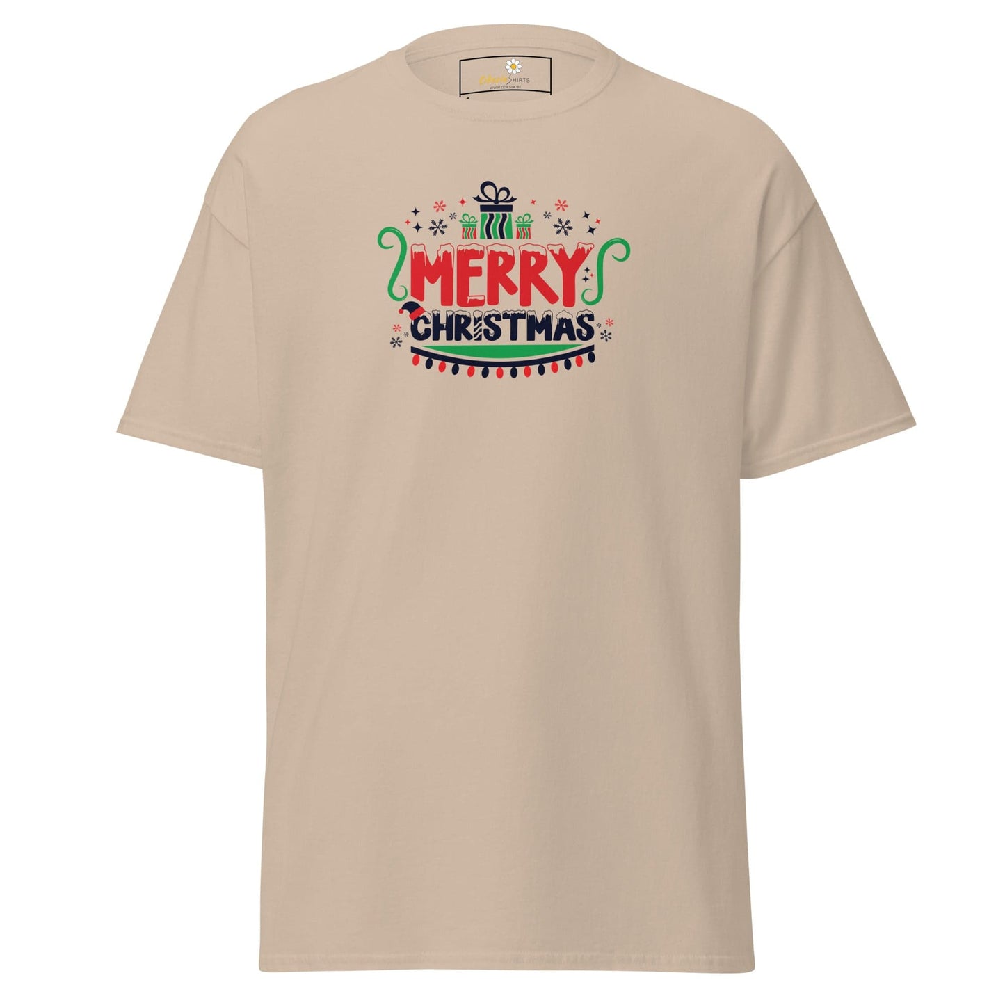 Unisex classic t-shirt - SEASONAL MERRY CHRISTMASS - REGULAR - Sand / S
