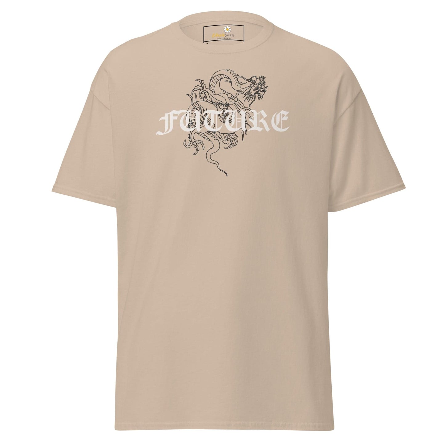 Unisex classic tee - MYSTIC FUTURE DRAGON - REGULAR - Sand / S