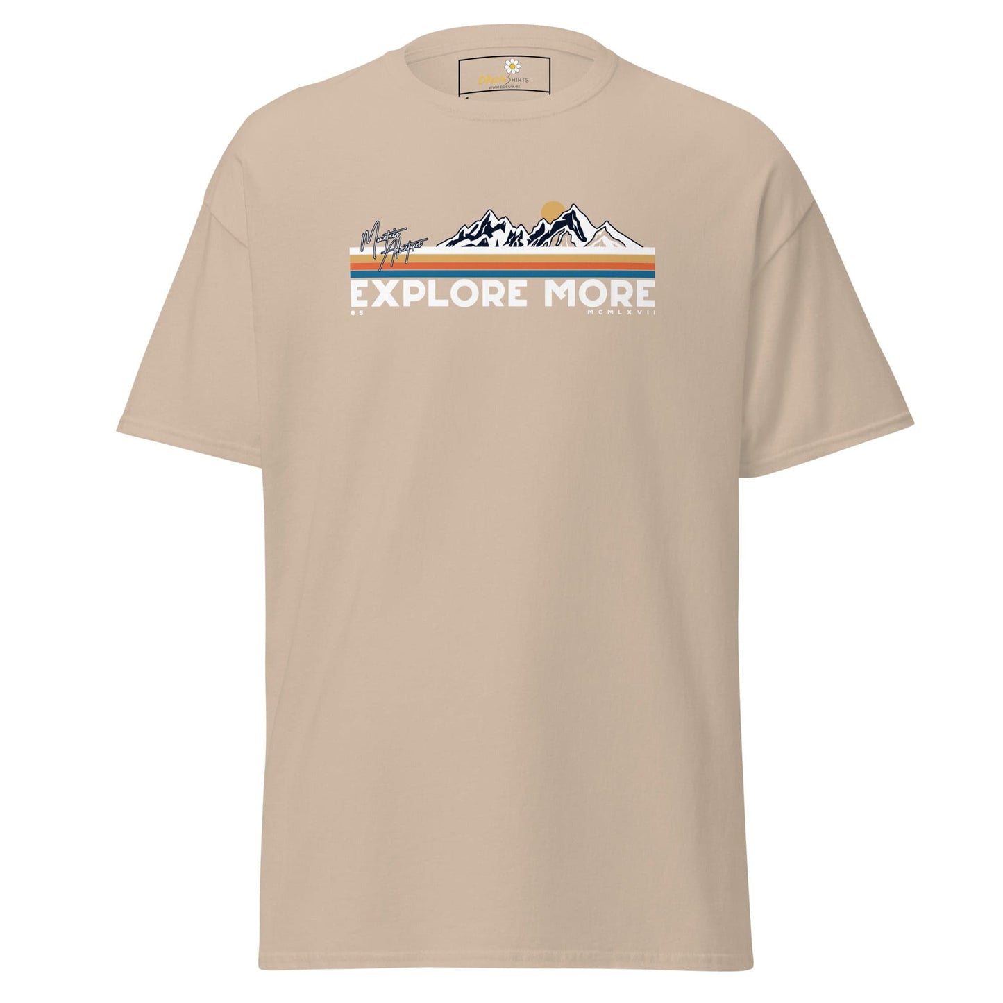 Unisex classic t-shirt - ADVENTURE EXPLORE MORE - REGULAR - Sand / S
