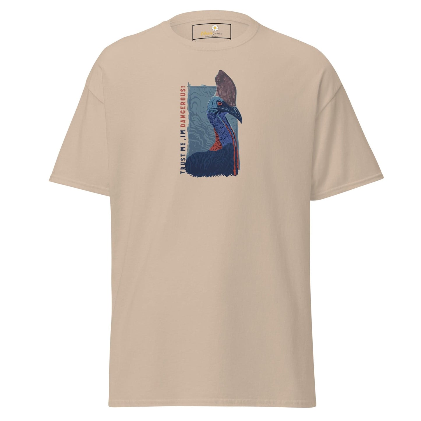 Unisex classic t-shirt - WILD LIFE DANGEROUS - REGULAR - Sand / S