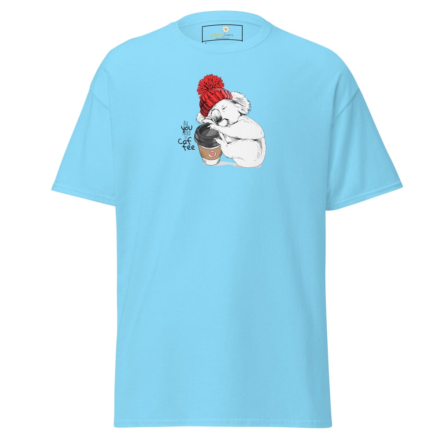 Unisex classic tee - WILD LIFE FUN KOALA - REGULAR - Sky / S