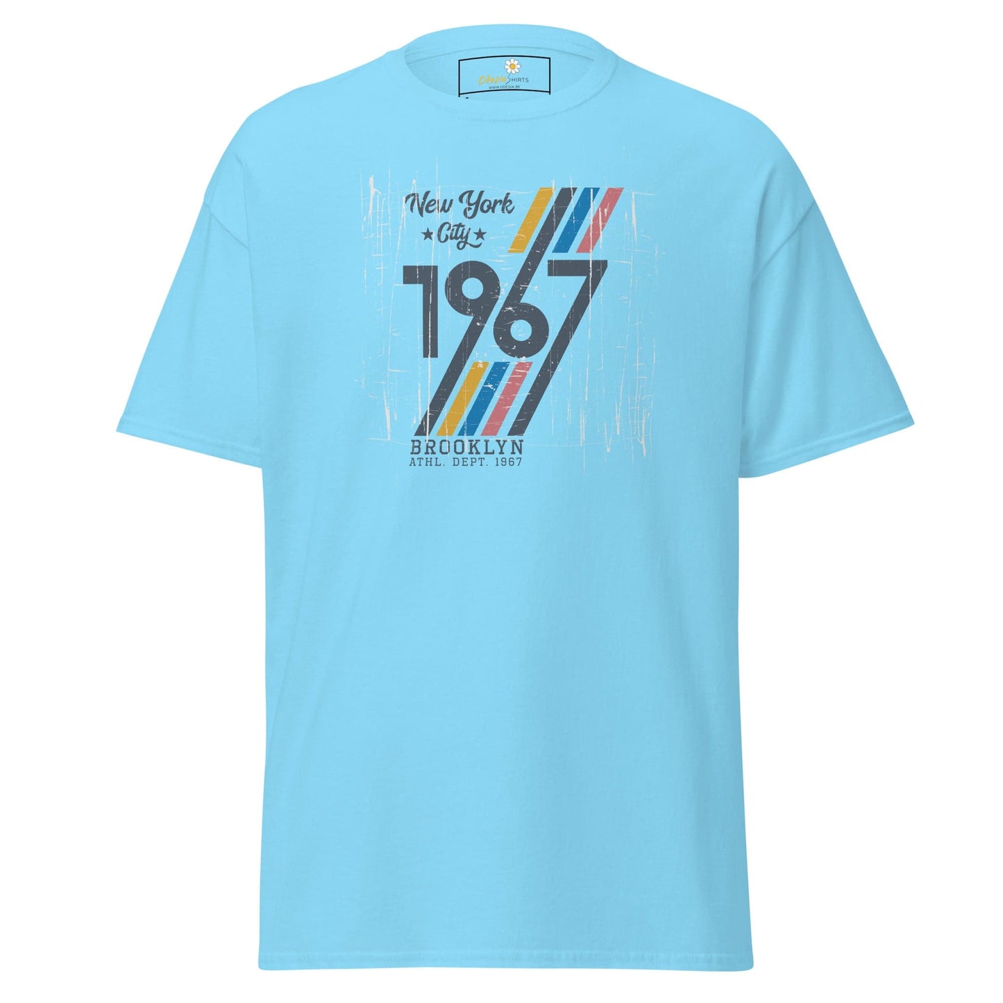 Unisex classic t-shirt - URBAN 1967 NY CITY - REGULAR - Sky / S