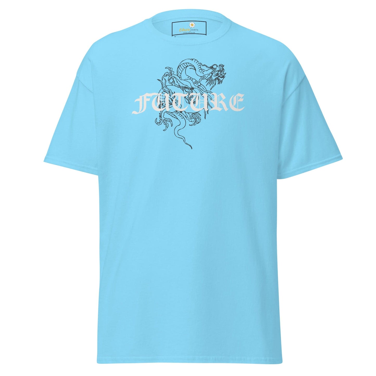Unisex classic tee - MYSTIC FUTURE DRAGON - REGULAR - Sky / S