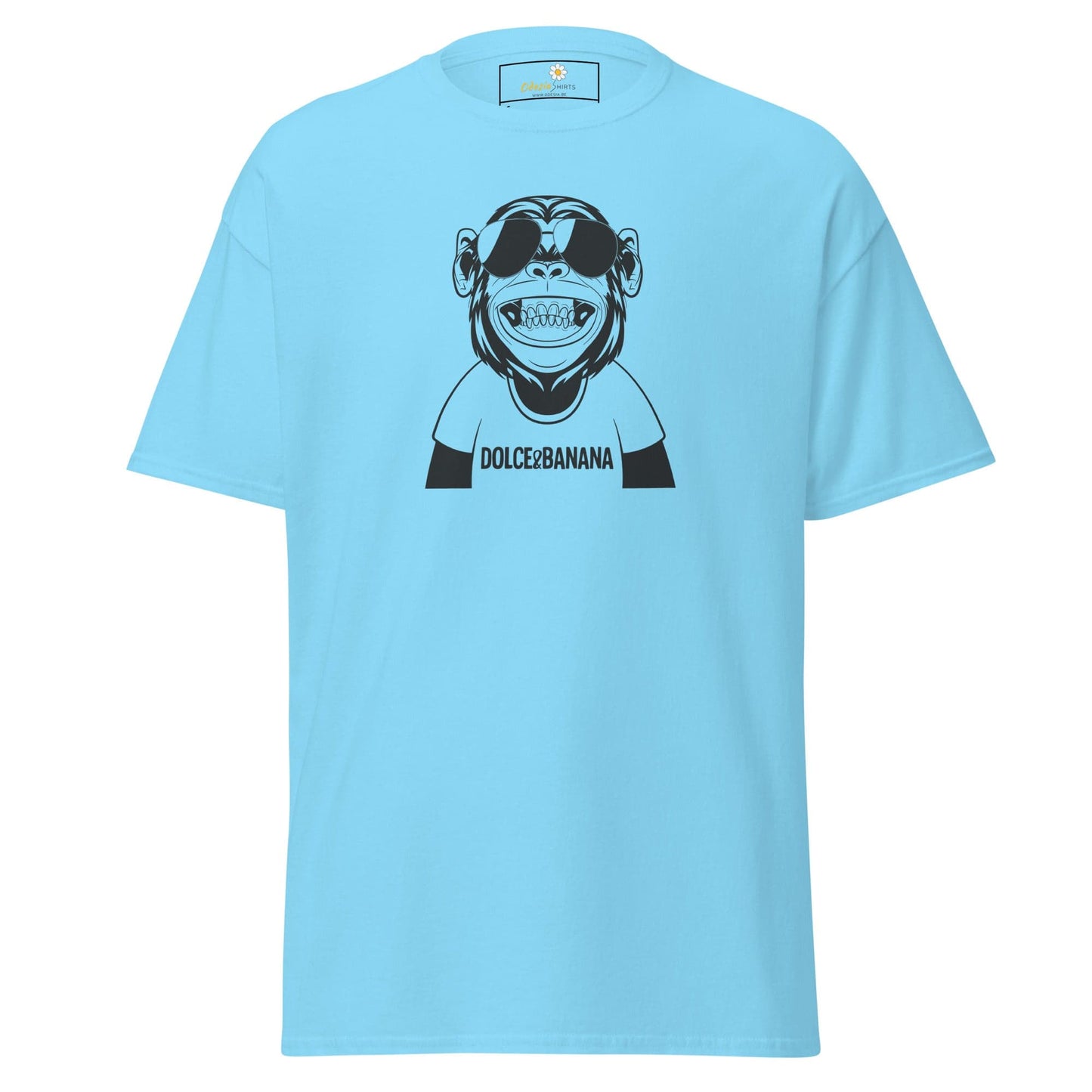 Unisex classic t-shirt - FUN DOLCE BANANA - REGULAR - Sky / S