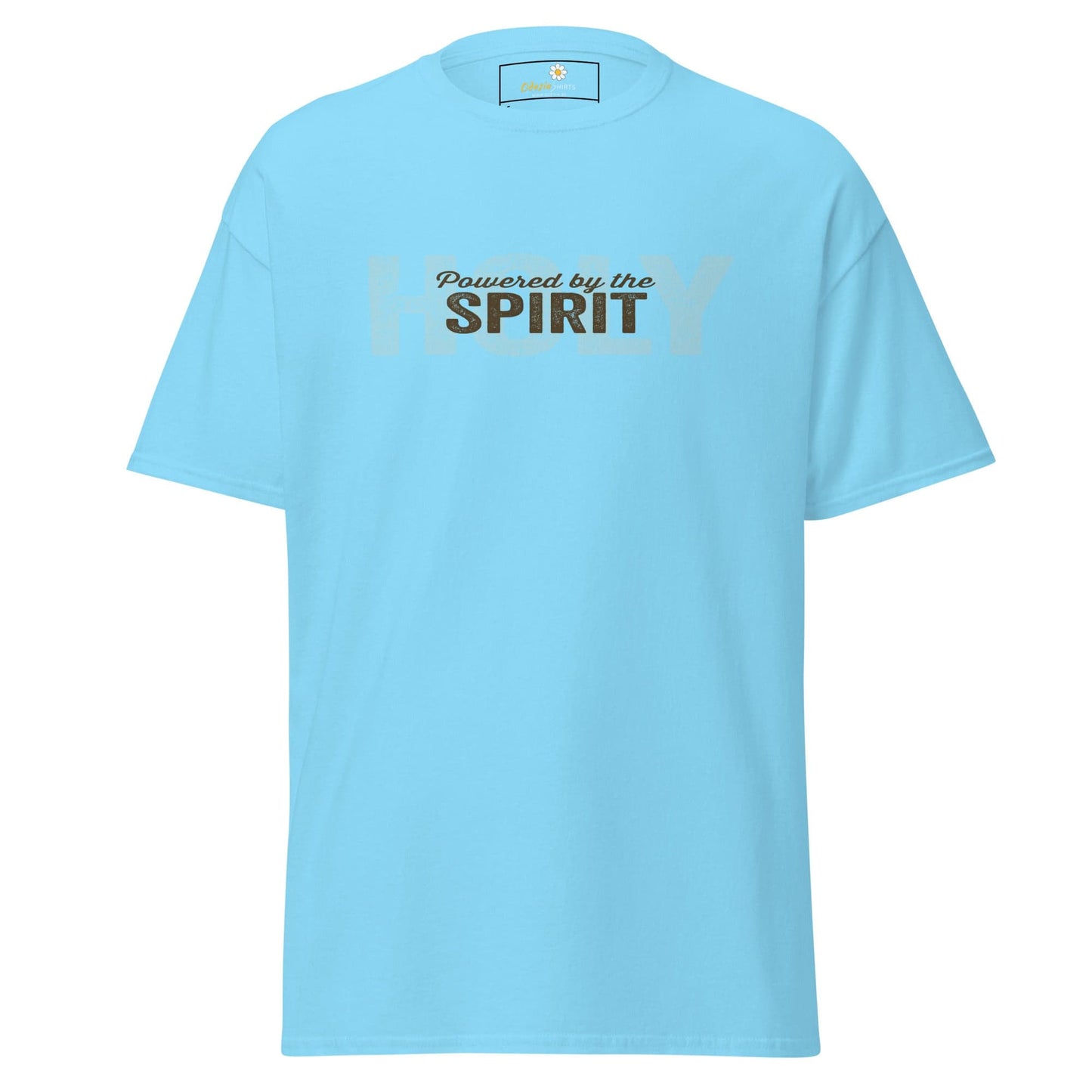 Unisex classic tee - SPIRITUAL POWERED HOLY SPIRIT - REGULAR - Sky / S