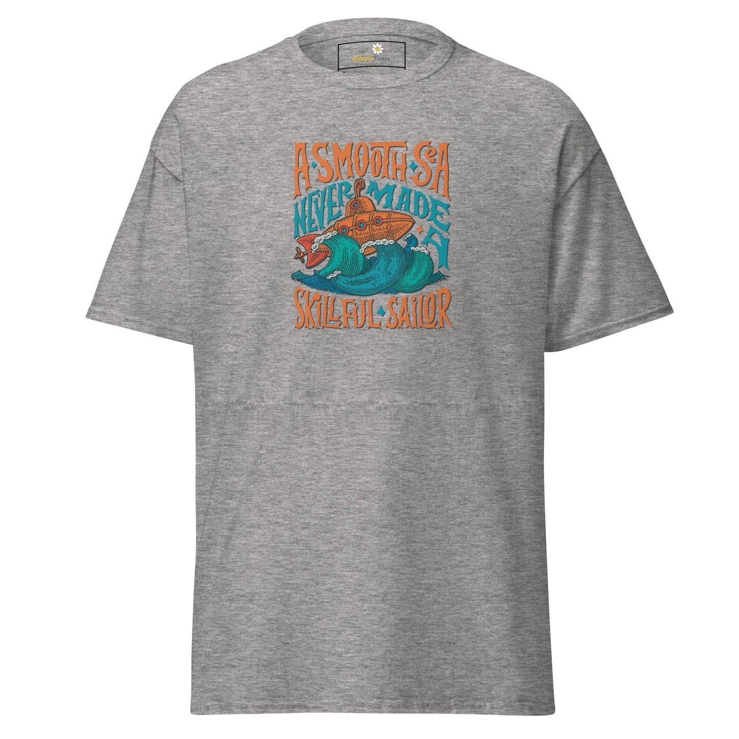 Unisex classic t-shirt - SEALIFE A SMOOTH SEA NEVER MADE - REGULAR - Sport Grey / S