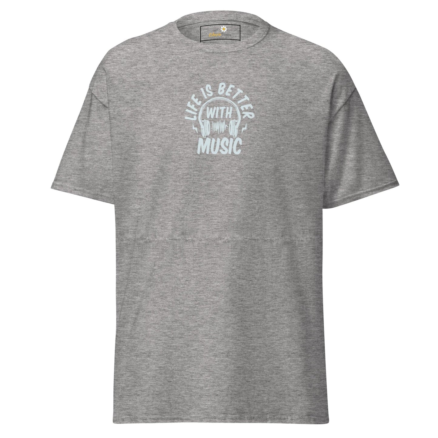 Unisex classic tee - MUSIC IS BETTER - REGULAR - Sport Grey / S