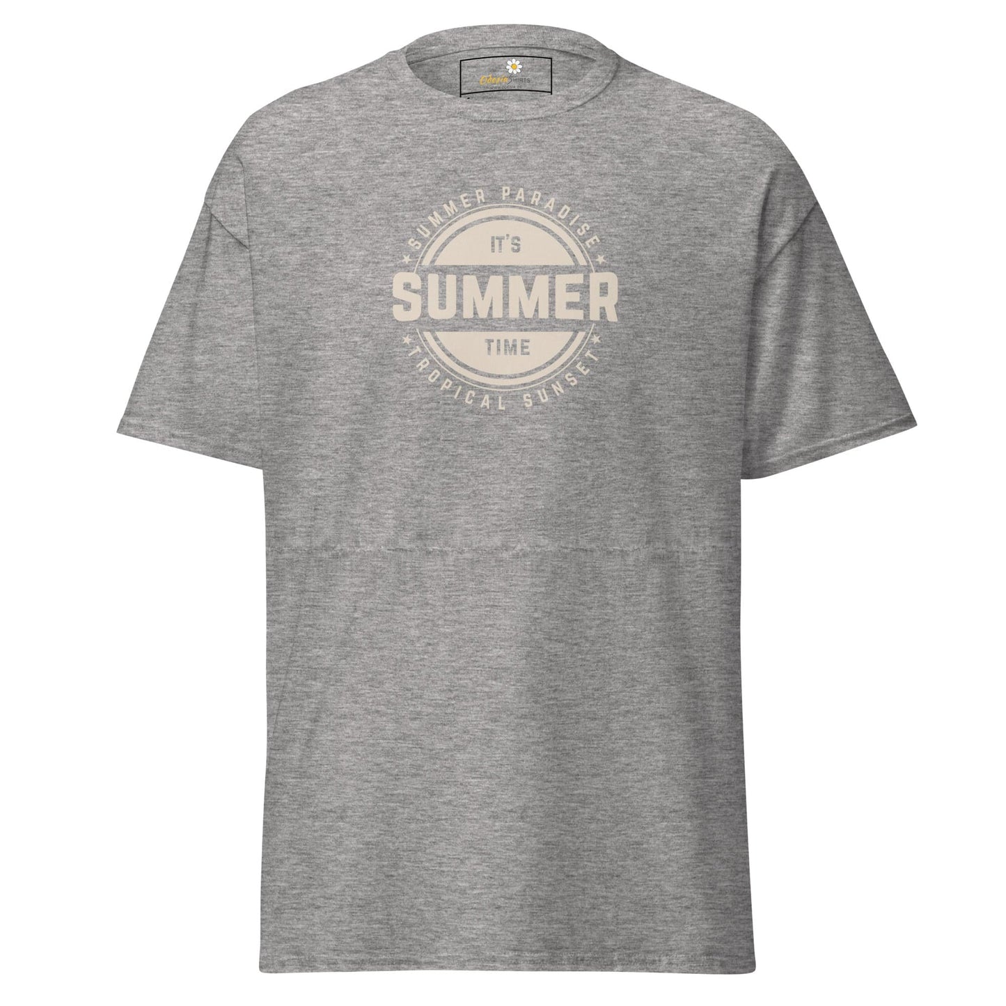Unisex classic t-shirt - SUMMER TROPICAL - REGULAR - Sport Grey / S