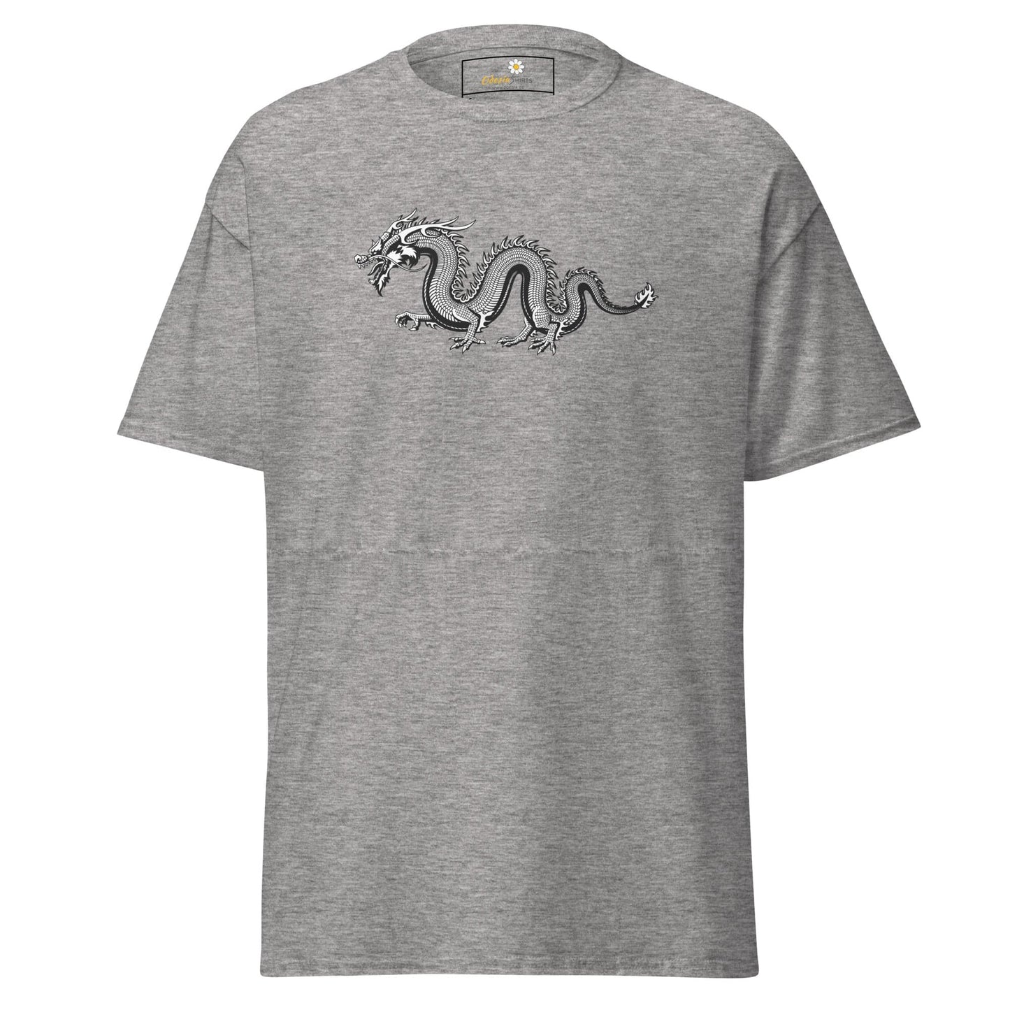 Unisex classic t-shirt - MYSTIC GREY DRAGON - REGULAR - Sport Grey / S
