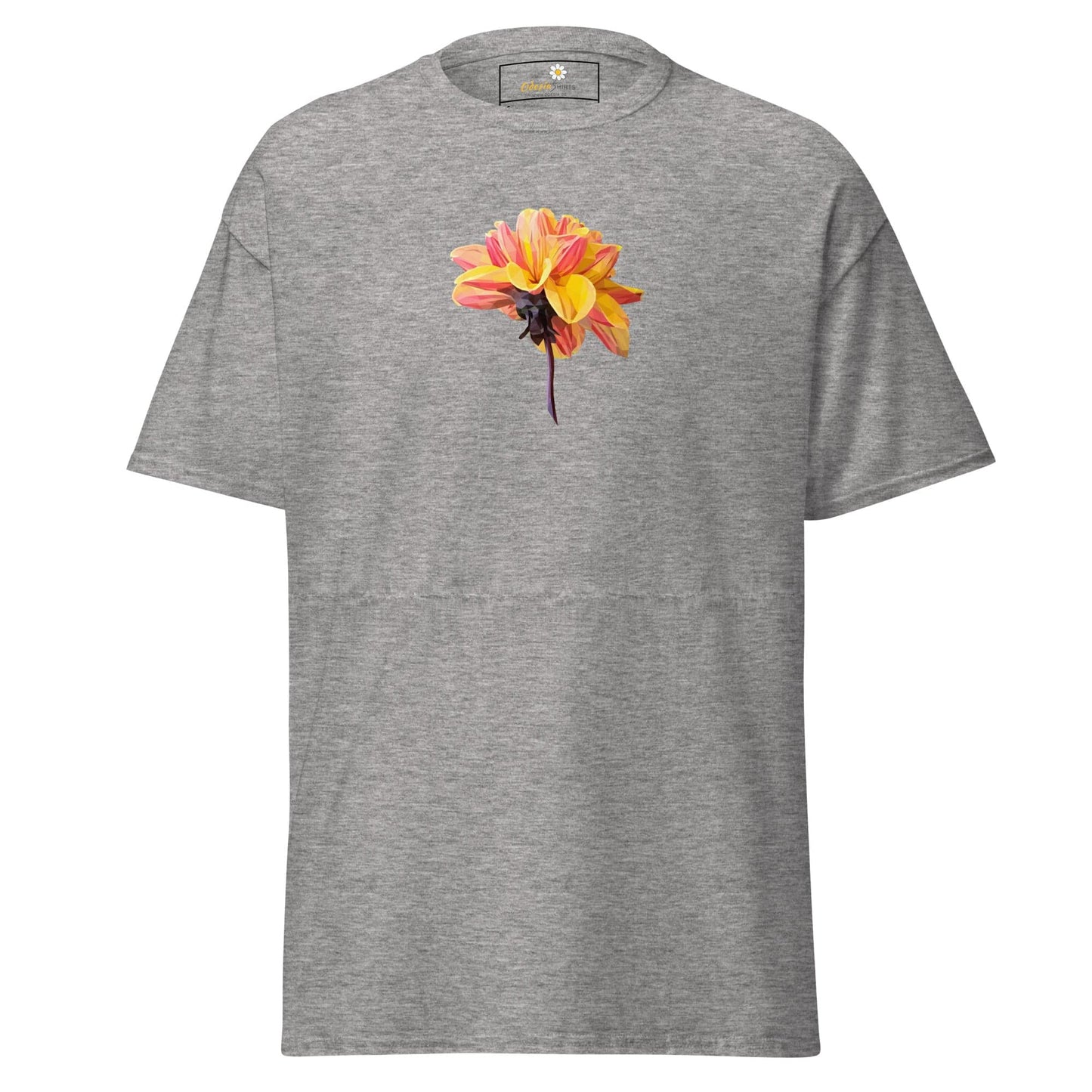 Unisex classic t-shirt - NATURE RED YELLOW FLOWER - REGULAR - Sport Grey / S