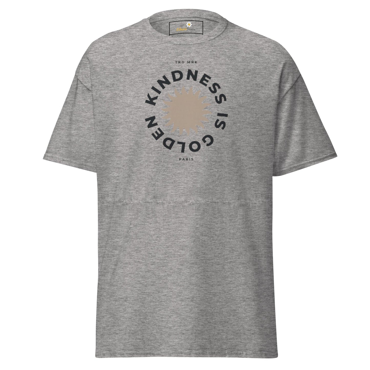 Unisex classic t-shirt - TEXT KINDNESS IS GOLDEN - REGULAR - Sport Grey / S
