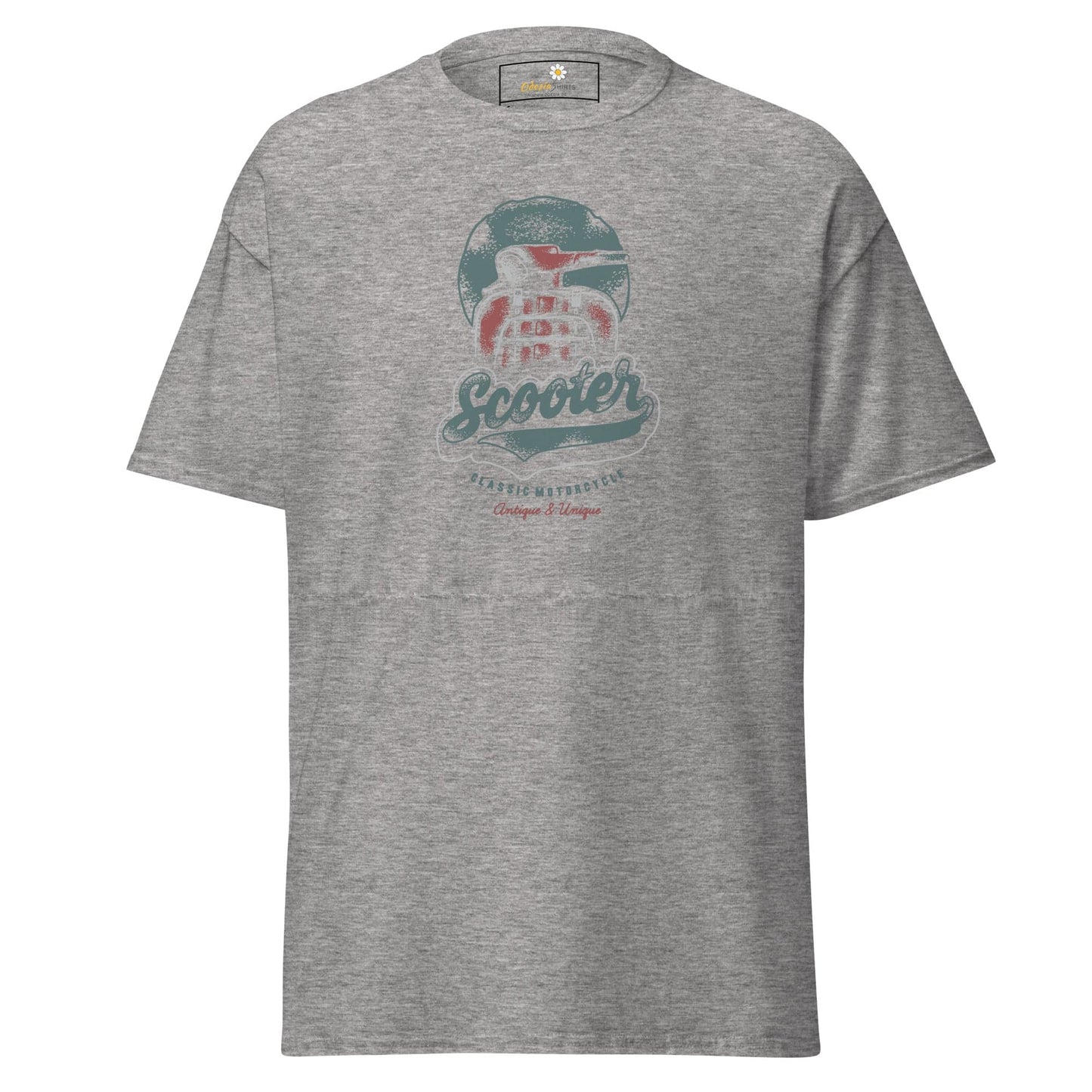 Unisex classic t-shirt - VINTAGE SCOOTER - REGULAR - Sport Grey / S