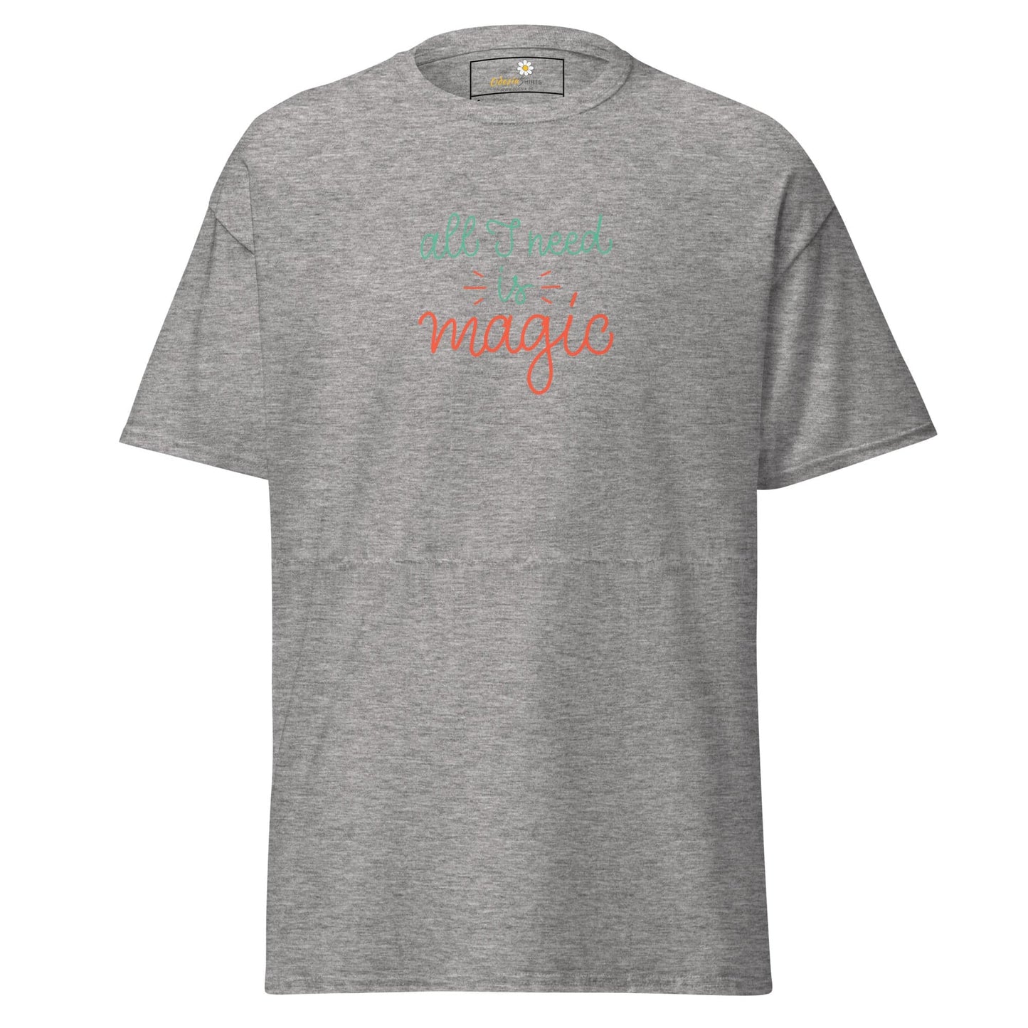 Unisex classic tee - TEXT ALL I NEED IS MAGIC - REGULAR - Sport Grey / S