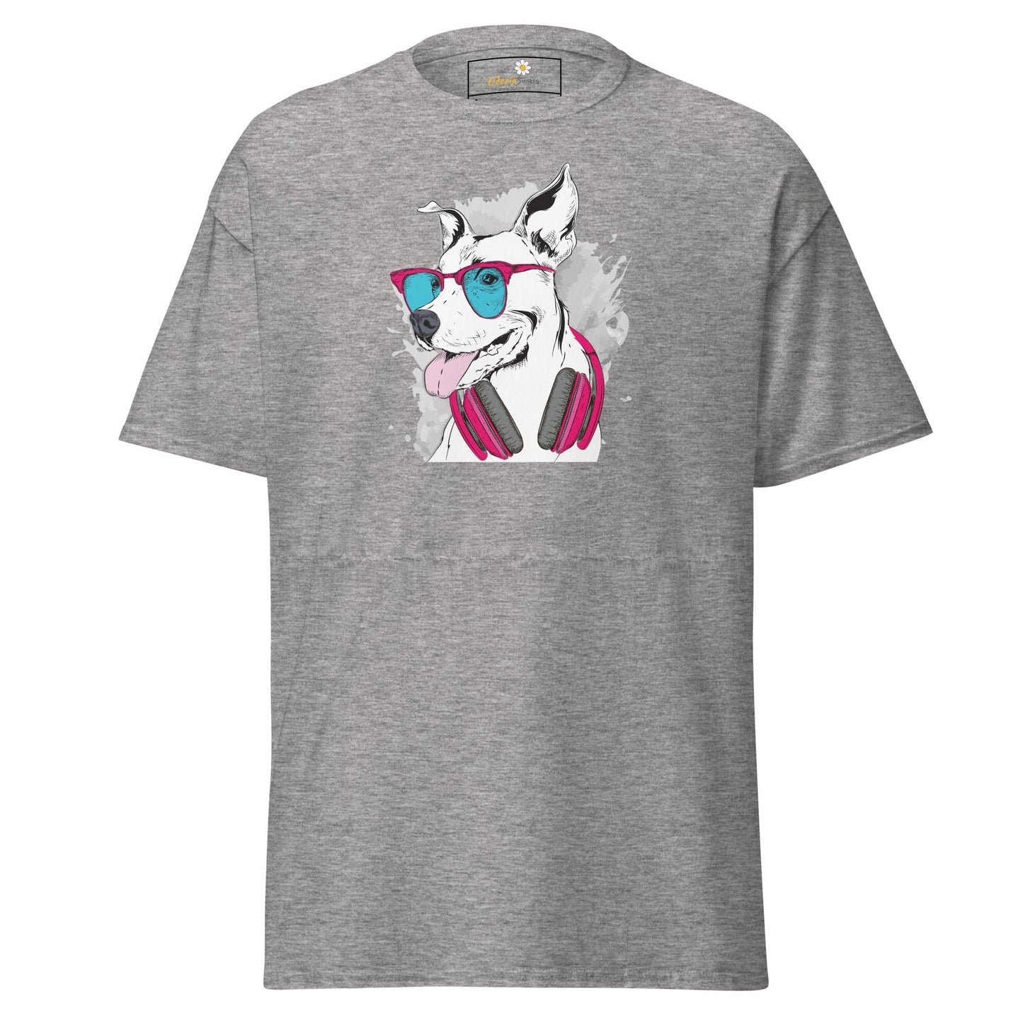 Unisex classic t-shirt - ANIMALS MUSIC DOG - REGULAR - Sport Grey / S
