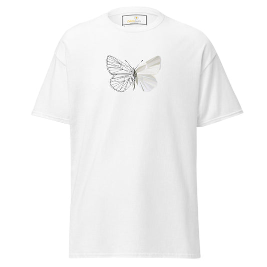 Unisex classic tee - ANIMALS BUTTERFLY - REGULAR - White / S