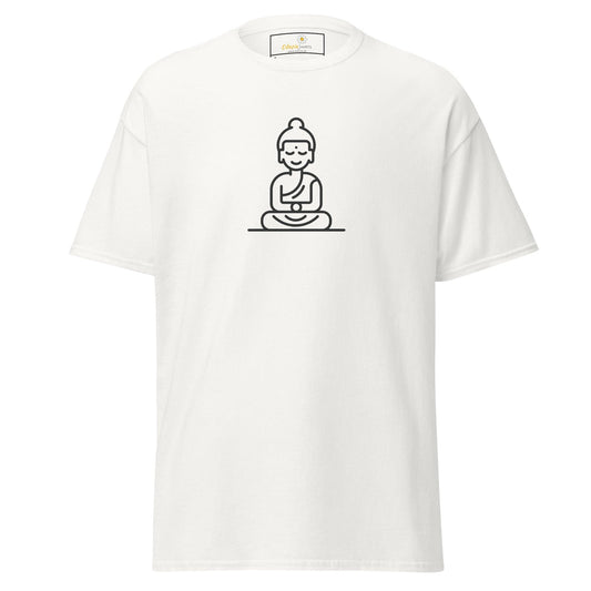 Unisex classic t-shirt - MYSTIC MONK MEDITATING - REGULAR - White / S
