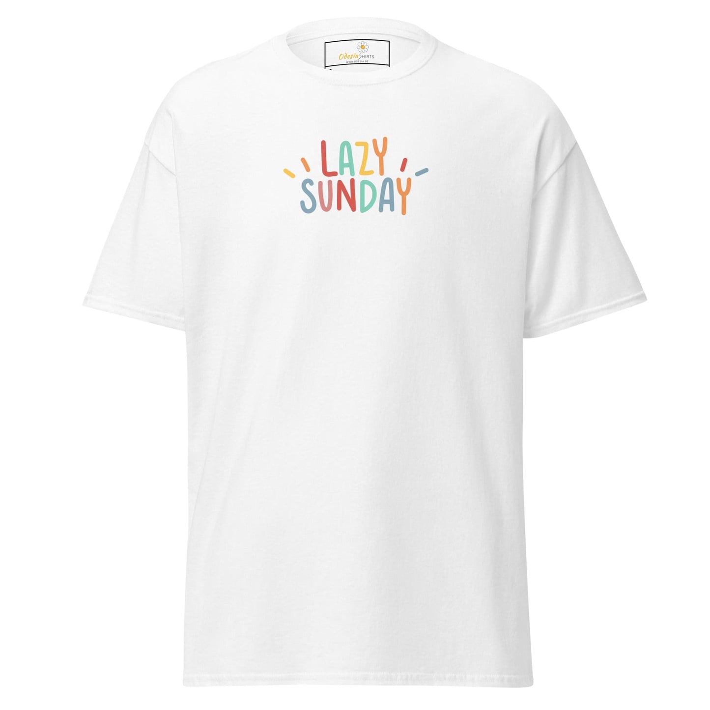 Unisex classic tee - MISC LAZY SUNDAY - REGULAR - White / S