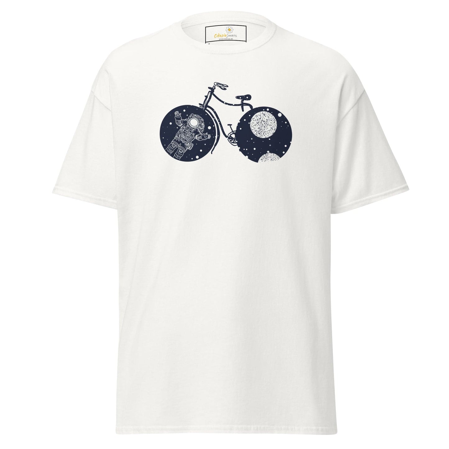 Unisex classic t-shirt - ASTRONAUT BIKE - REGULAR - White / S