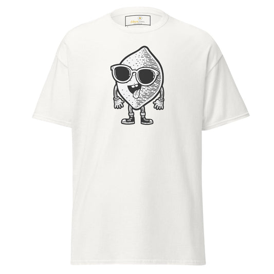 Unisex classic t-shirt - FUN LEMON FACE - REGULAR - White / S